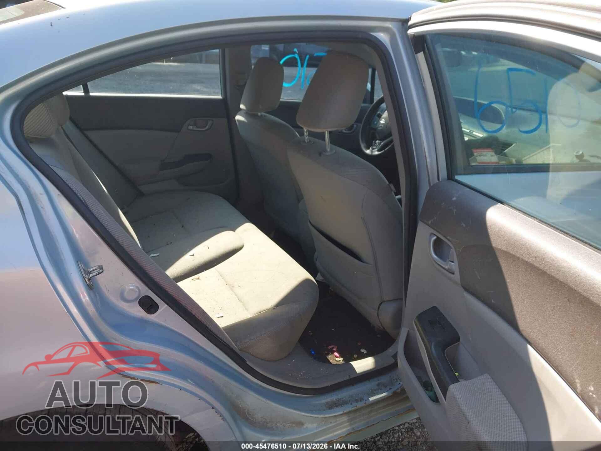 HONDA CIVIC 2012 - 2HGFB2F51CH514623