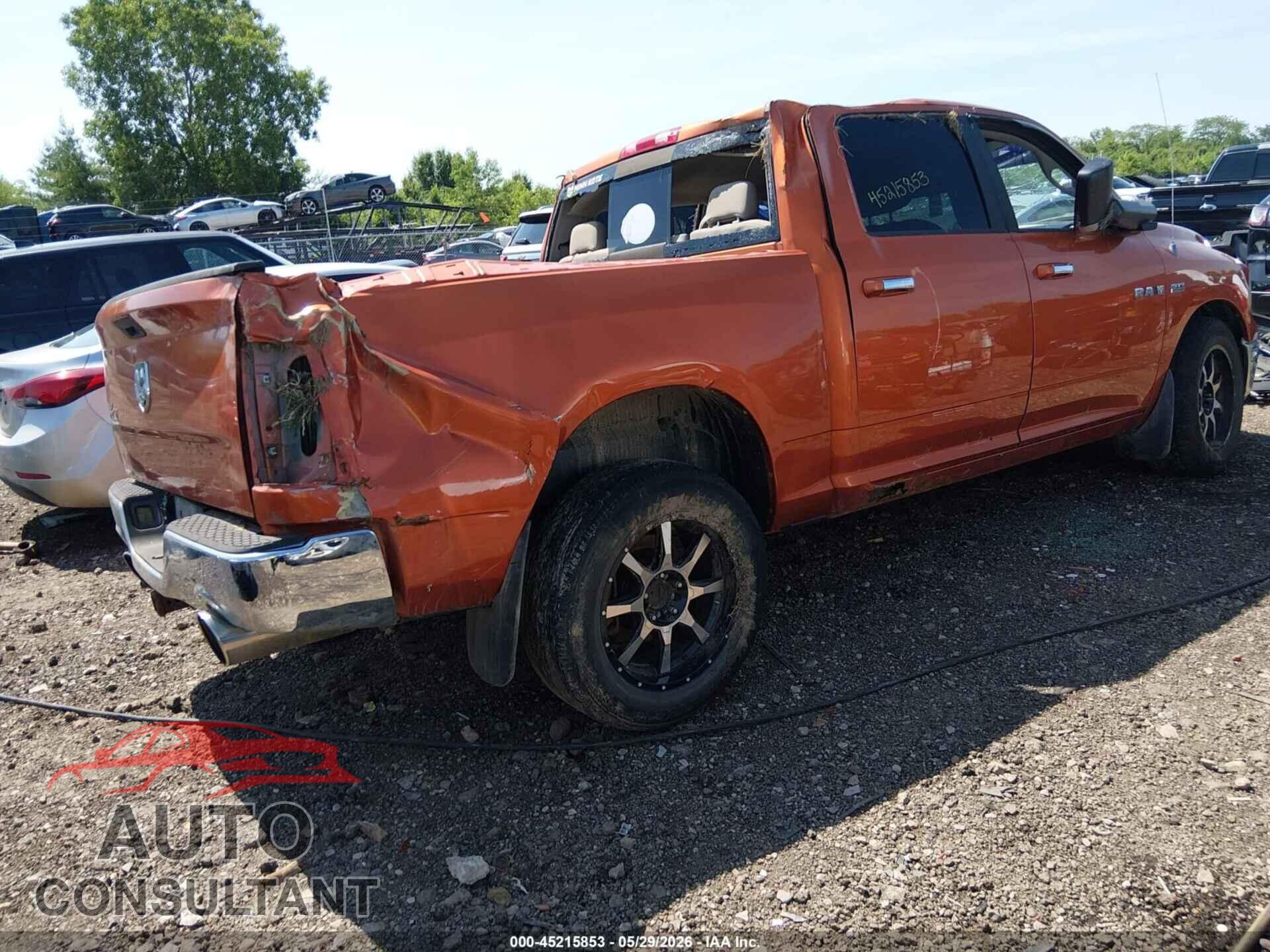 DODGE RAM 1500 2010 - 1D7RV1CT5AS183878