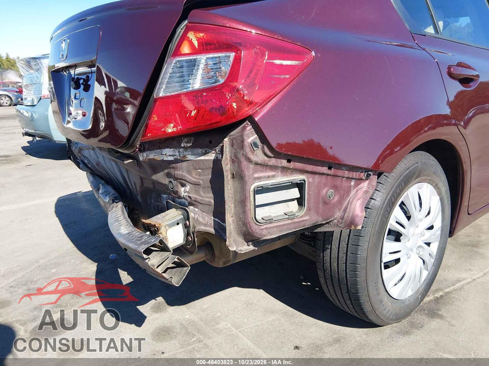 HONDA CIVIC 2012 - 2HGFB2F55CH544918