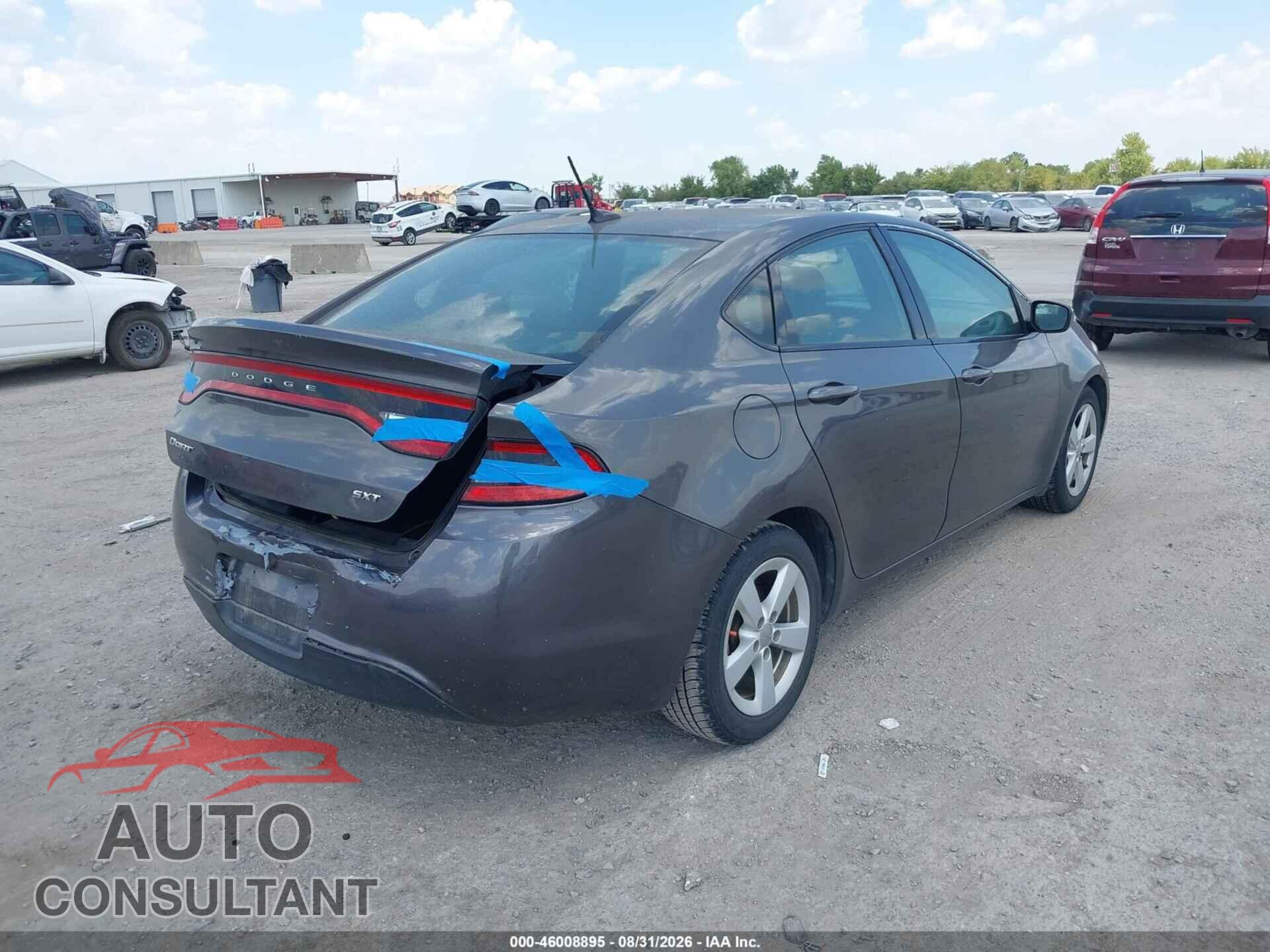 DODGE DART 2015 - 1C3CDFBB1FD286207