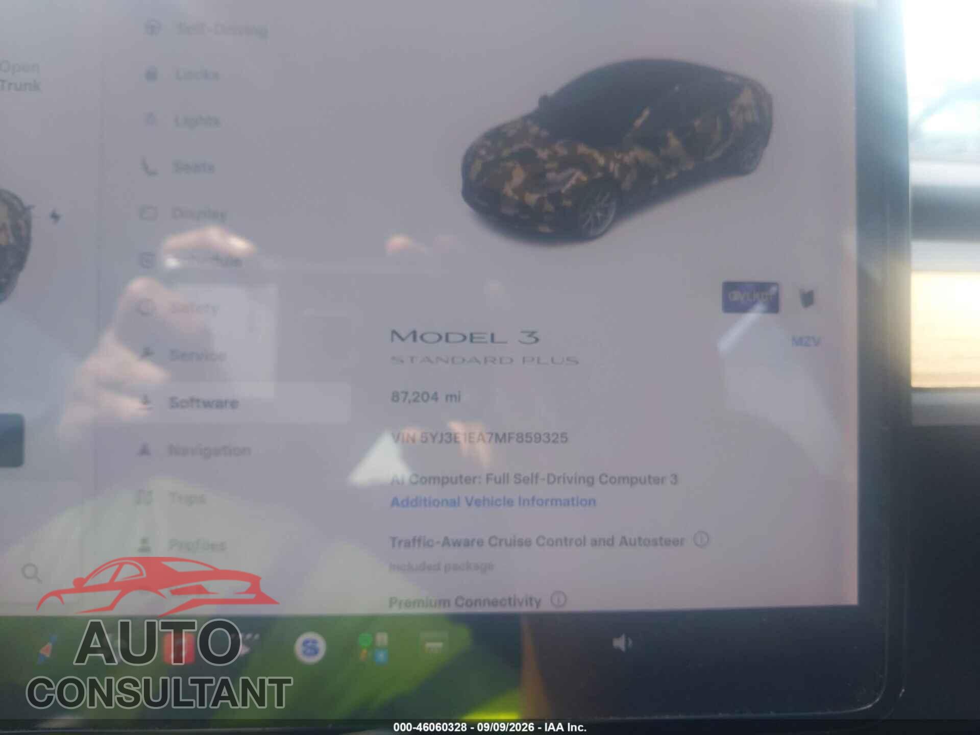 TESLA MODEL 3 2021 - 5YJ3E1EA7MF859325