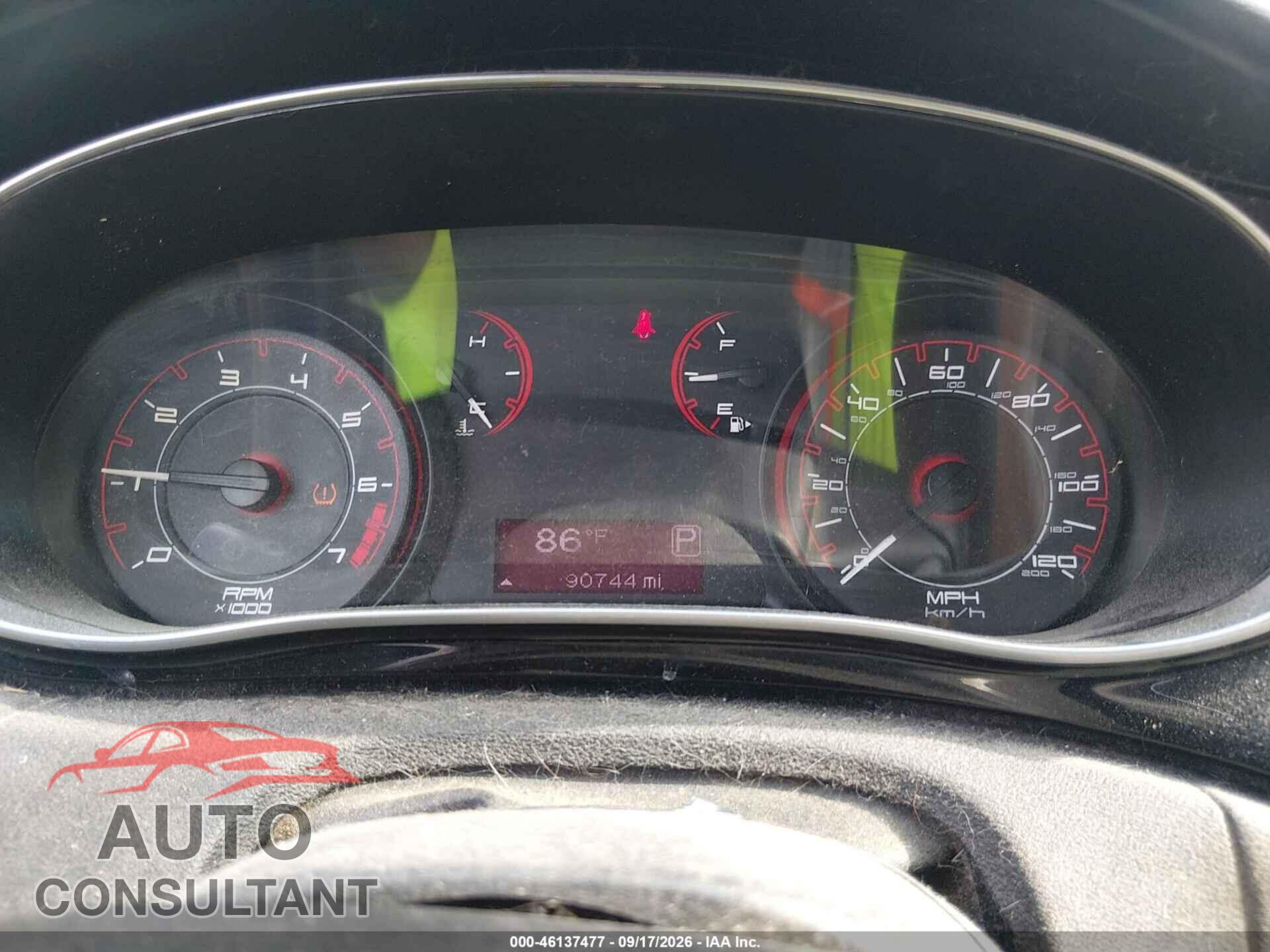 DODGE DART 2013 - 1C3CDFBA8DD106256