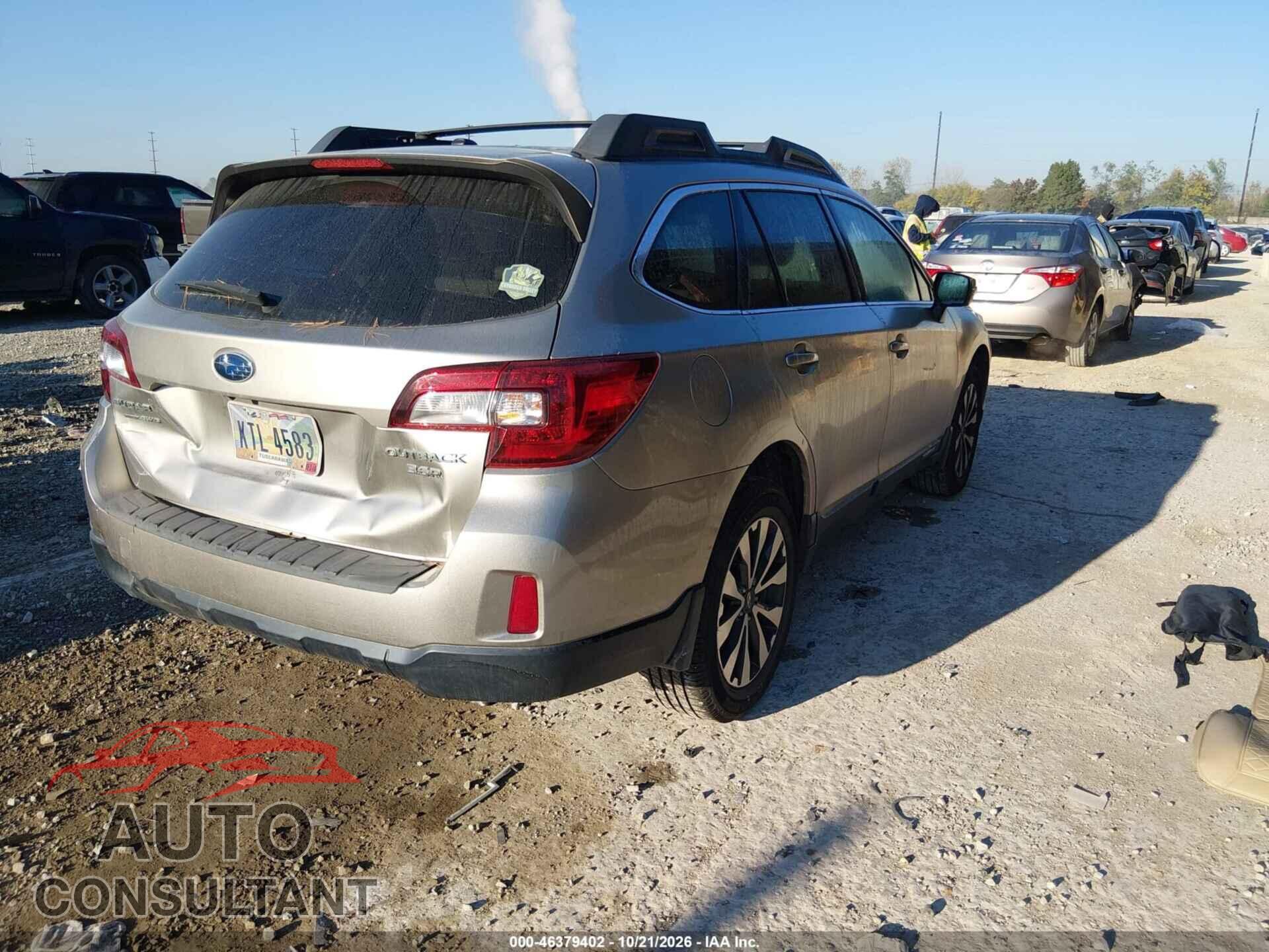 SUBARU OUTBACK 2015 - 4S4BSELC8F3214565