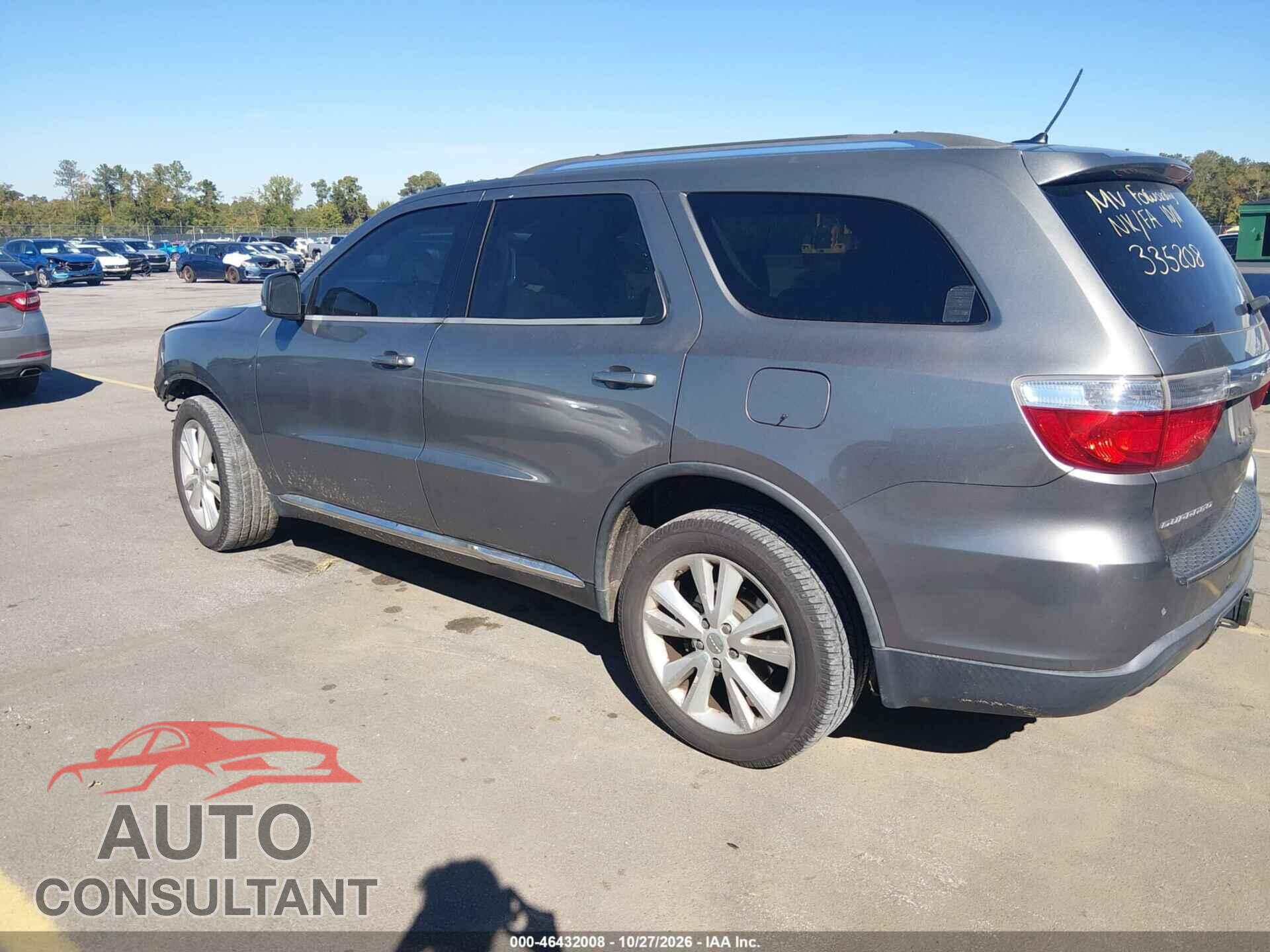DODGE DURANGO 2012 - 1C4RDHDG3CC335208