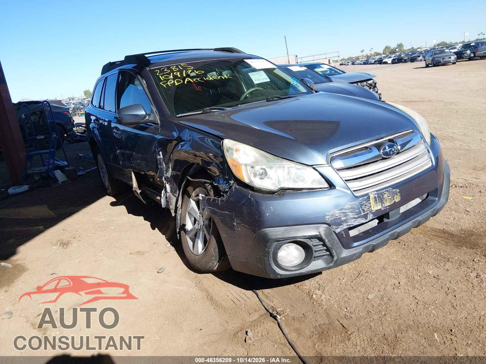 SUBARU OUTBACK 2013 - 4S4BRBGC4D3230148