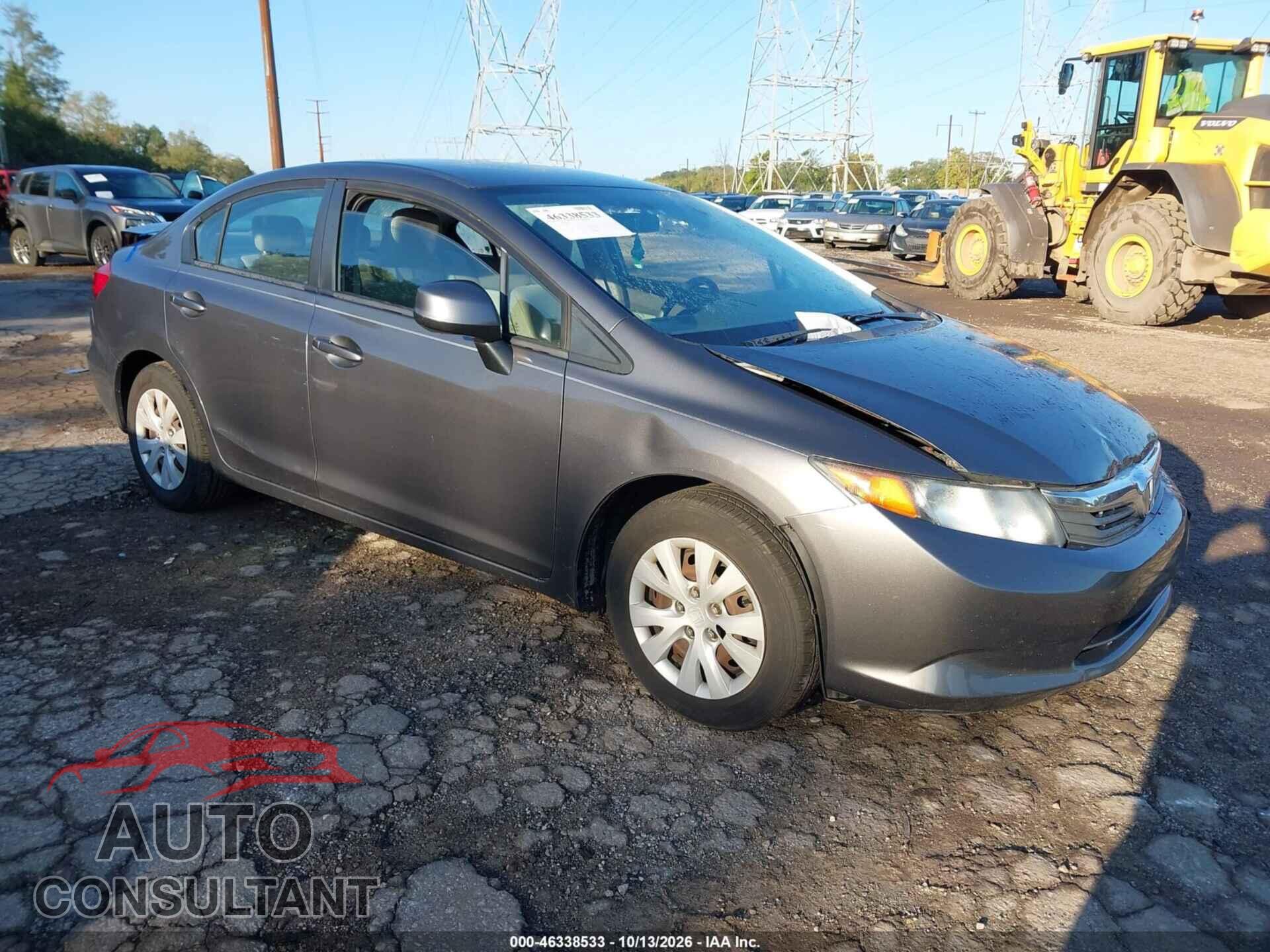 HONDA CIVIC 2012 - 19XFB2F54CE342016