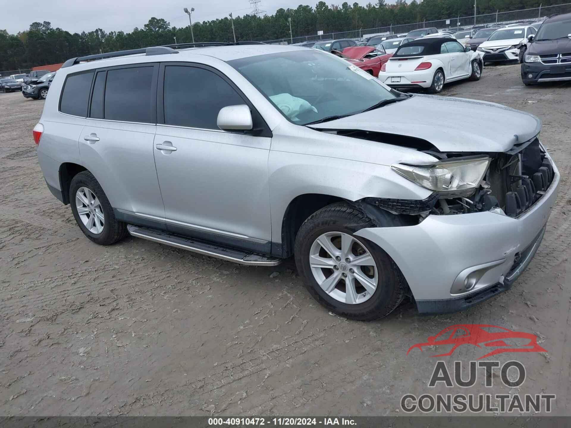 TOYOTA HIGHLANDER 2013 - 5TDZK3EH3DS116703