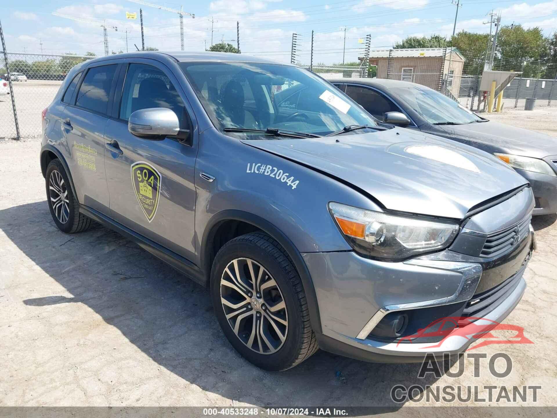 MITSUBISHI OUTLANDER SPORT 2016 - JA4AP3AUXGZ063402