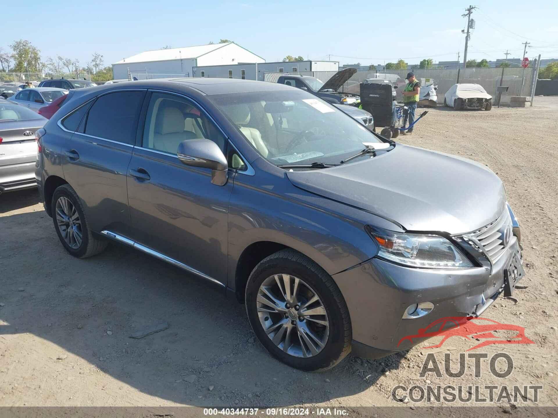 LEXUS RX 450H 2013 - JTJZB1BA0D2412598