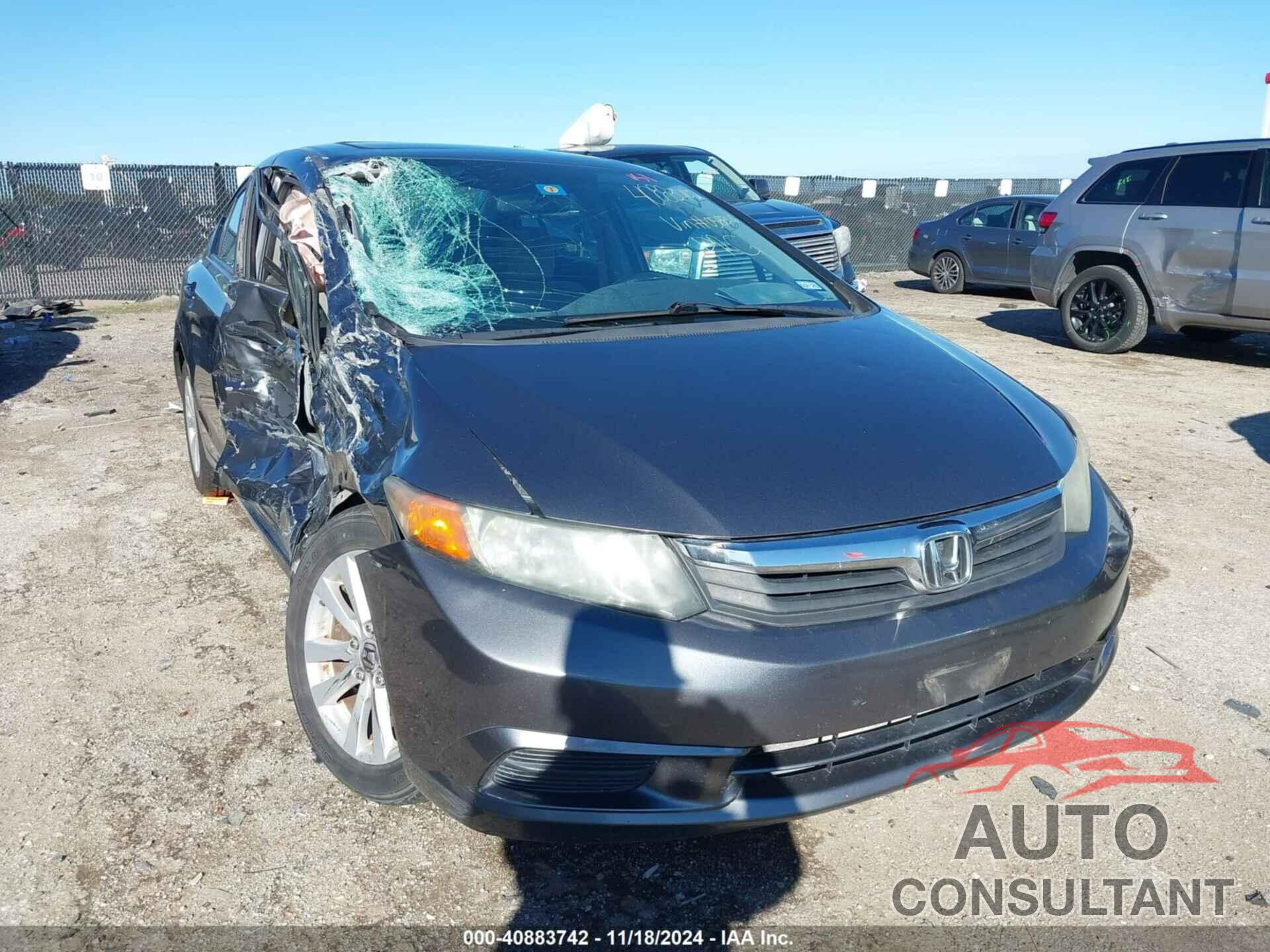 HONDA CIVIC 2012 - 19XFB2F87CE058826