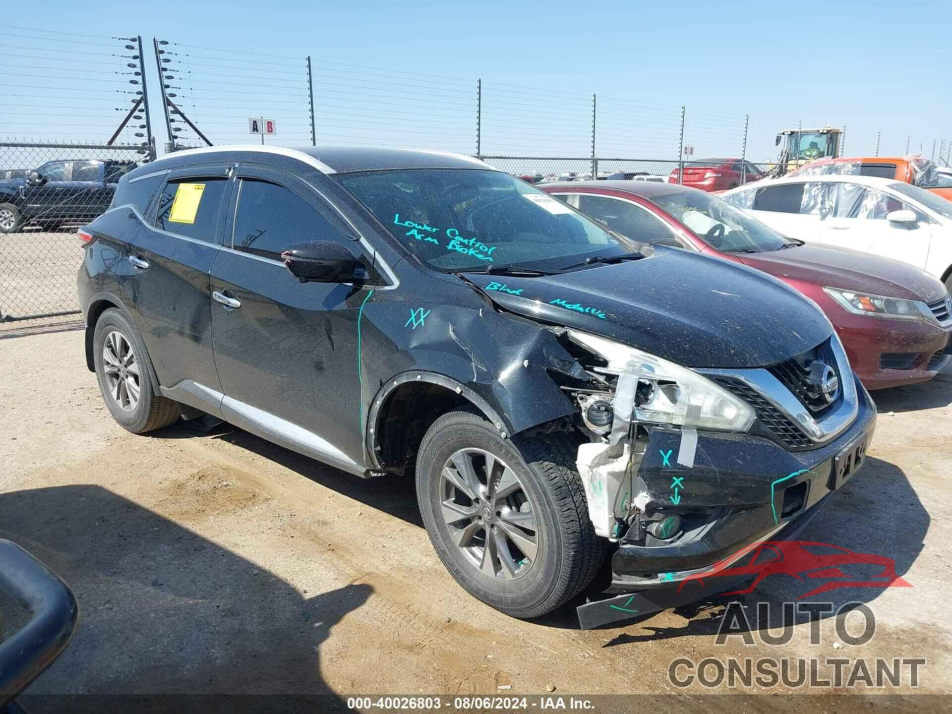 NISSAN MURANO 2016 - 5N1AZ2MG6GN118463