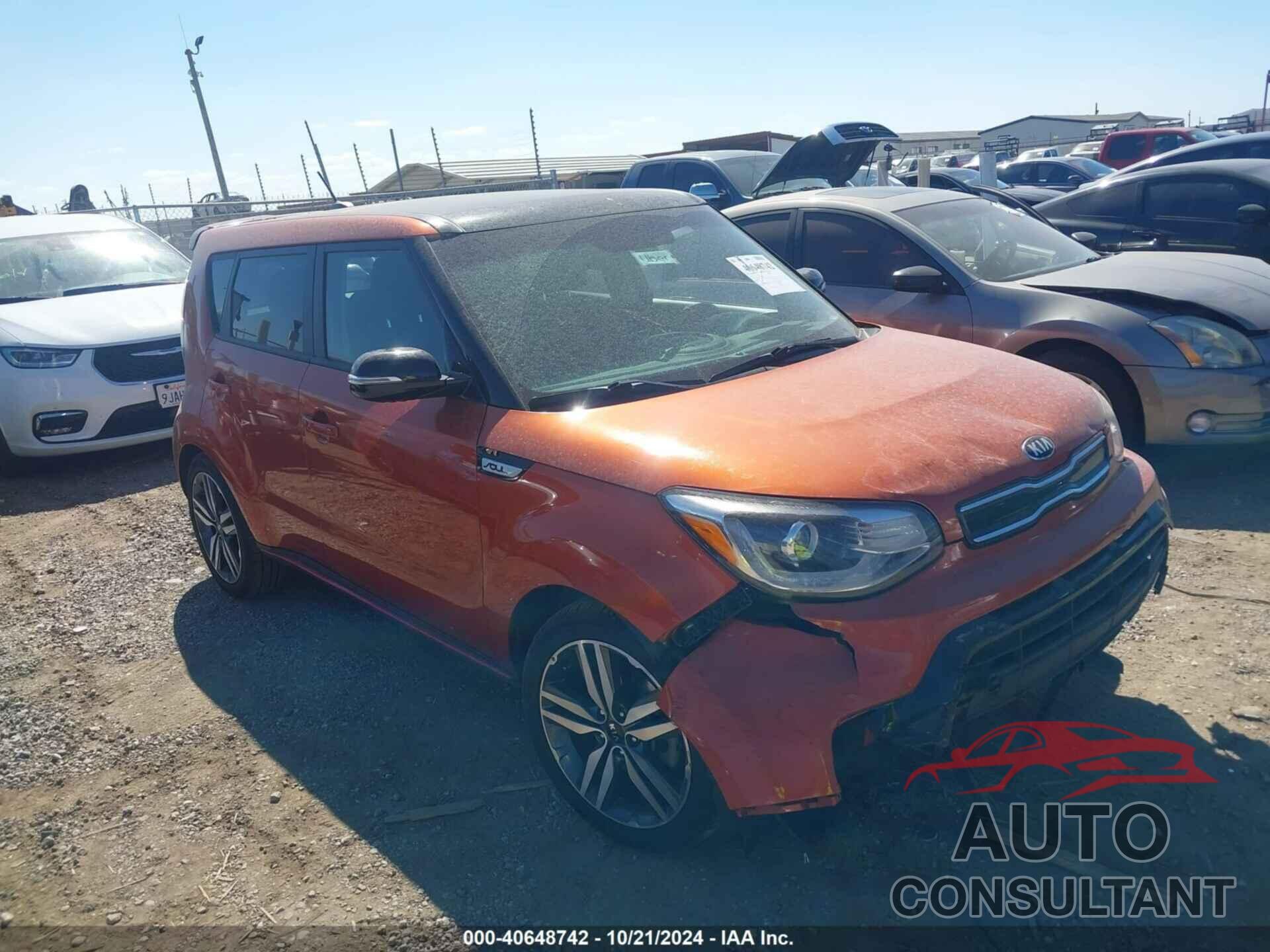 KIA SOUL 2018 - KNDJX3AA9J7554929