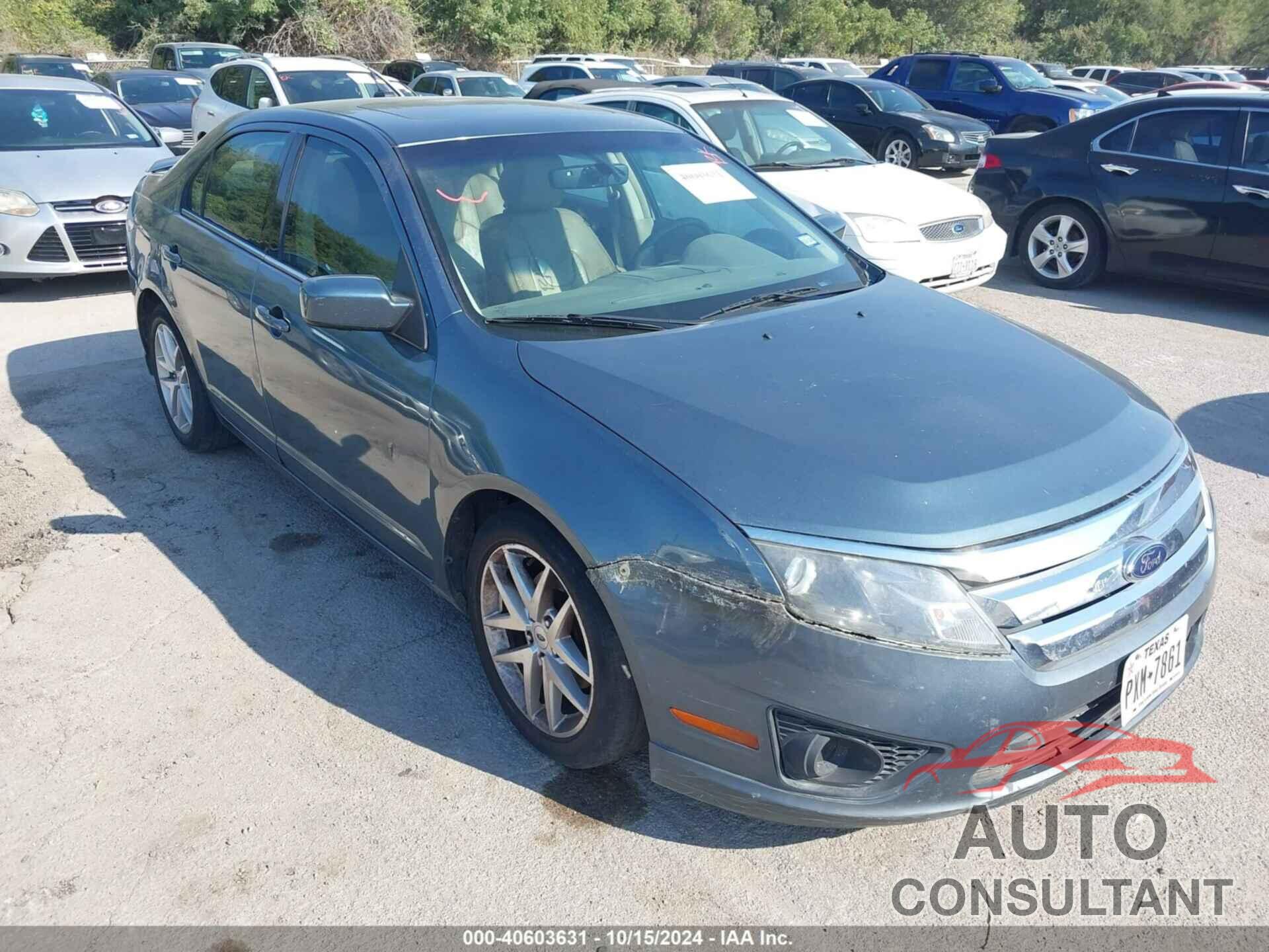 FORD FUSION 2012 - 3FAHP0JA3CR289536