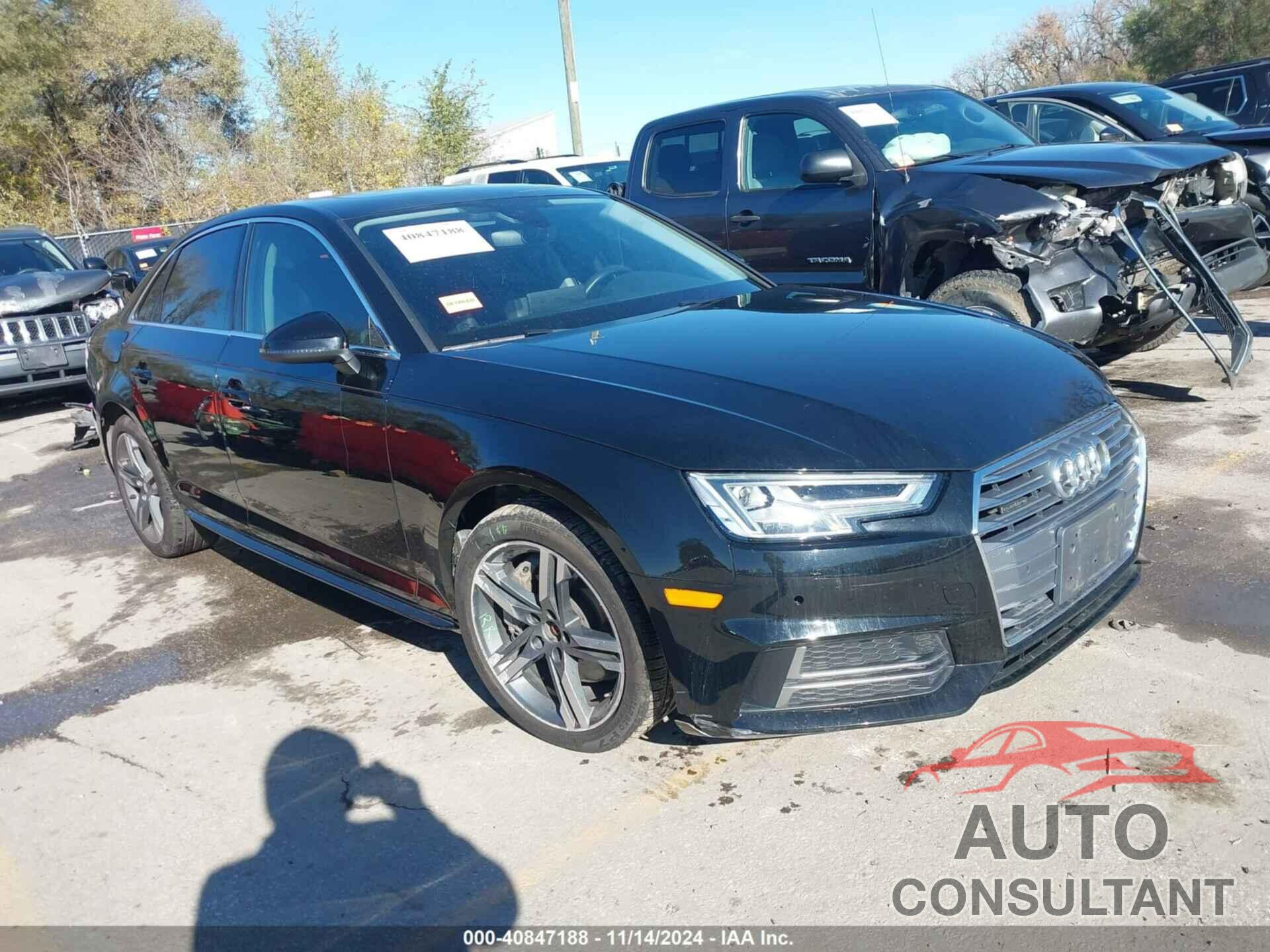 AUDI A4 2018 - WAUENAF40JA097801