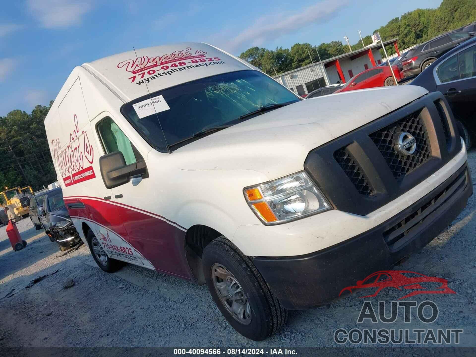 NISSAN NV 2019 - 1N6BF0LY4KN810579