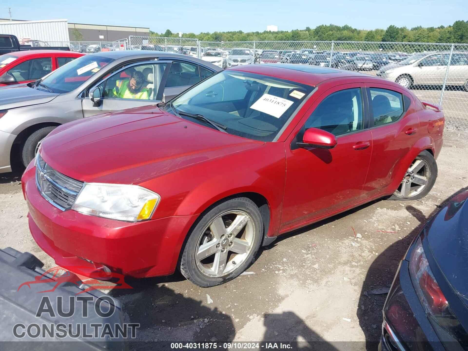 DODGE AVENGER 2010 - 1B3CC5FVXAN129678