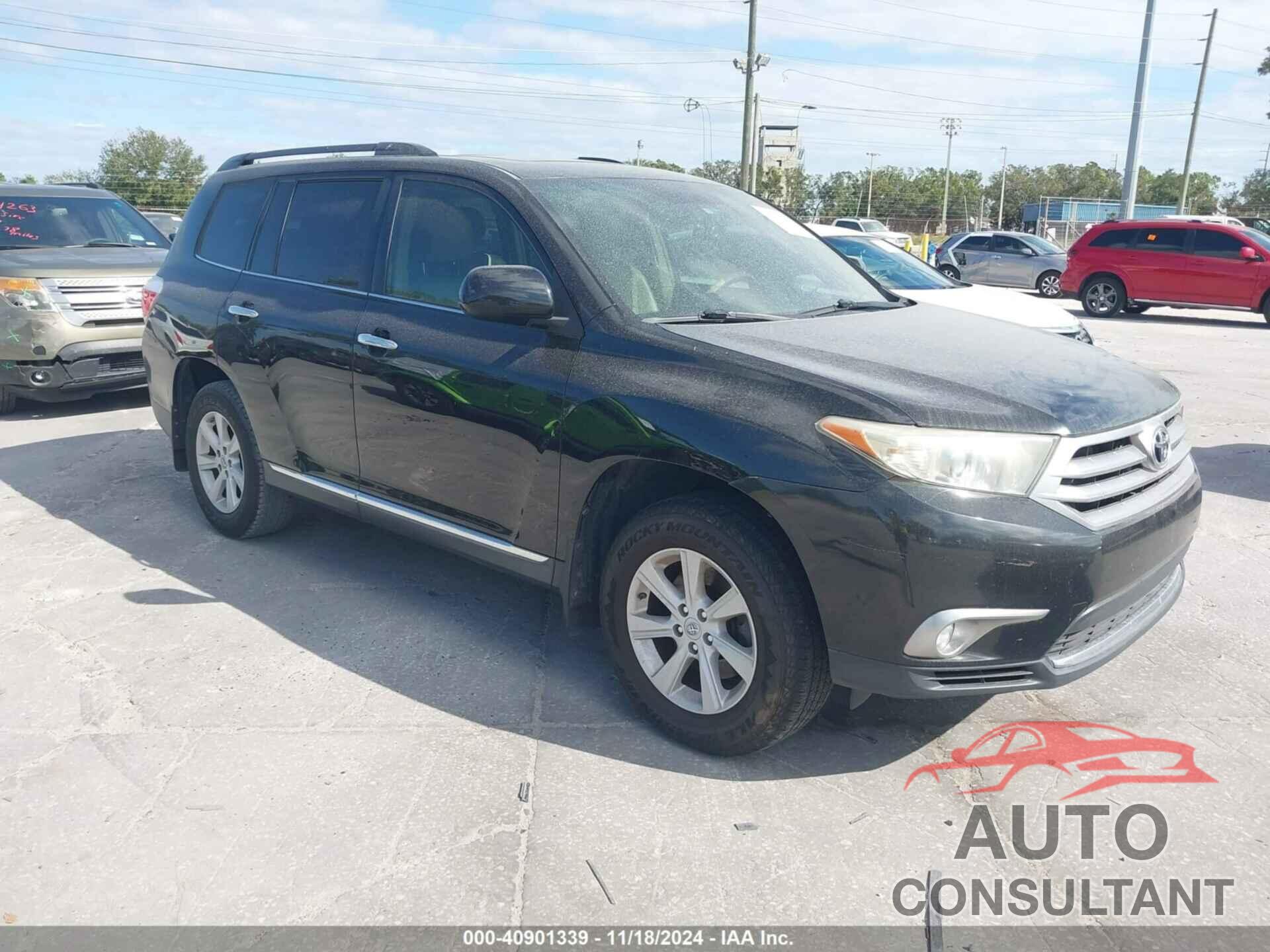 TOYOTA HIGHLANDER 2012 - 5TDZK3EH0CS089636