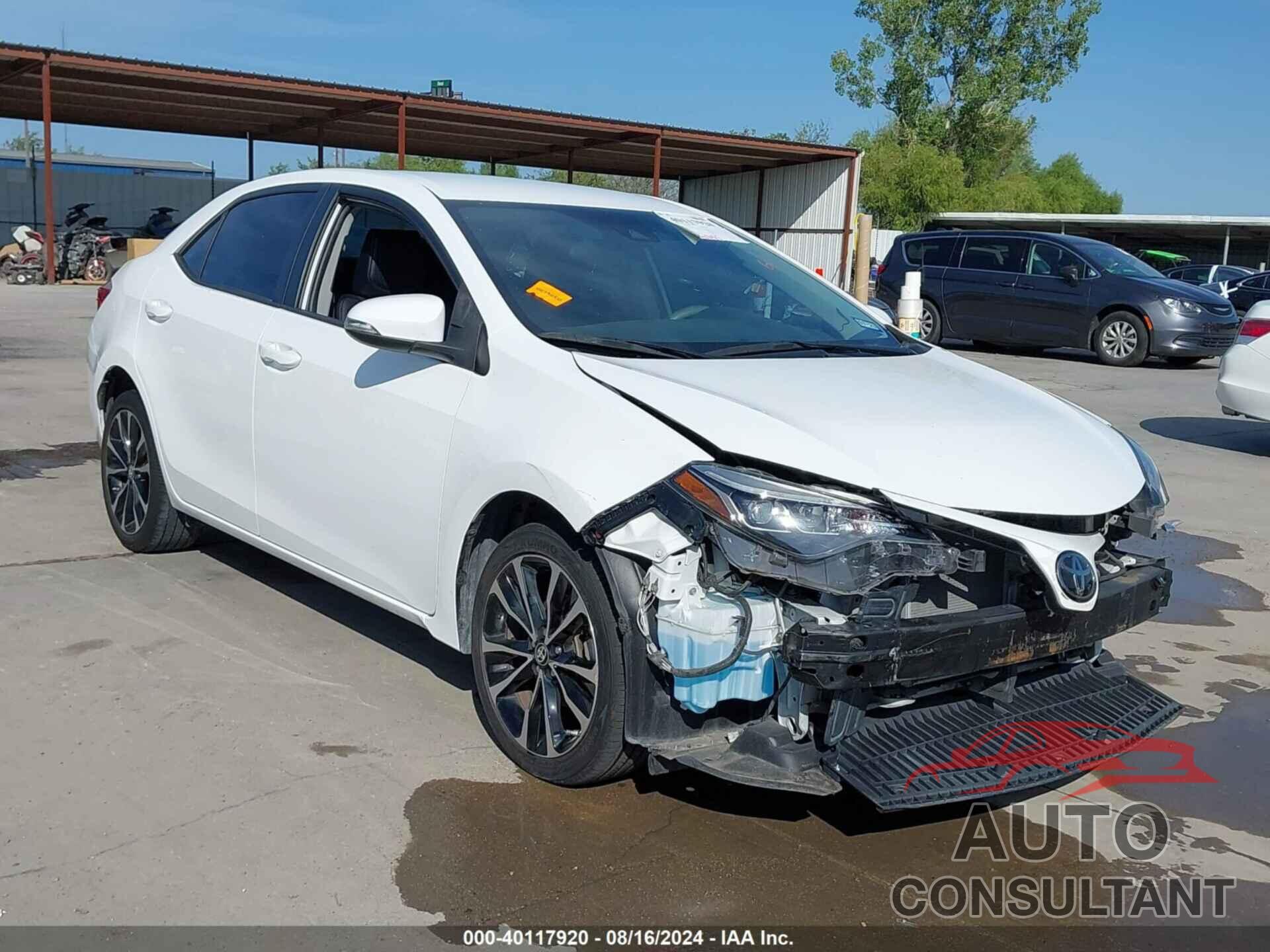TOYOTA COROLLA 2019 - 5YFBURHE3KP905682