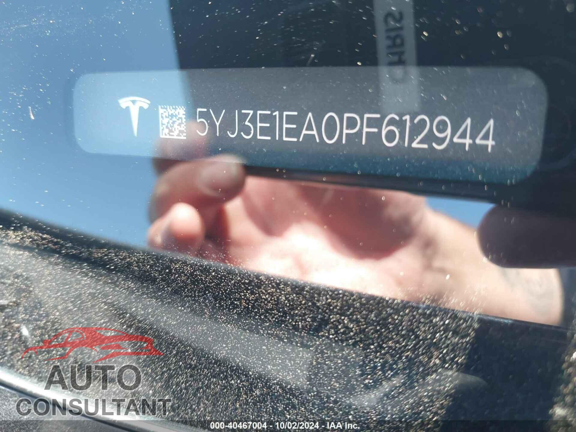 TESLA MODEL 3 2023 - 5YJ3E1EA0PF612944