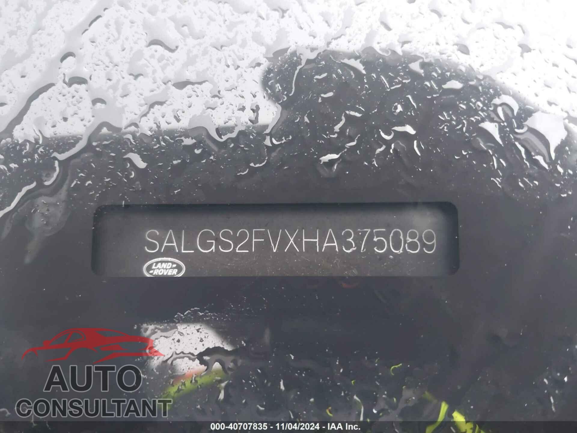 LAND ROVER RANGE ROVER 2017 - SALGS2FVXHA375089