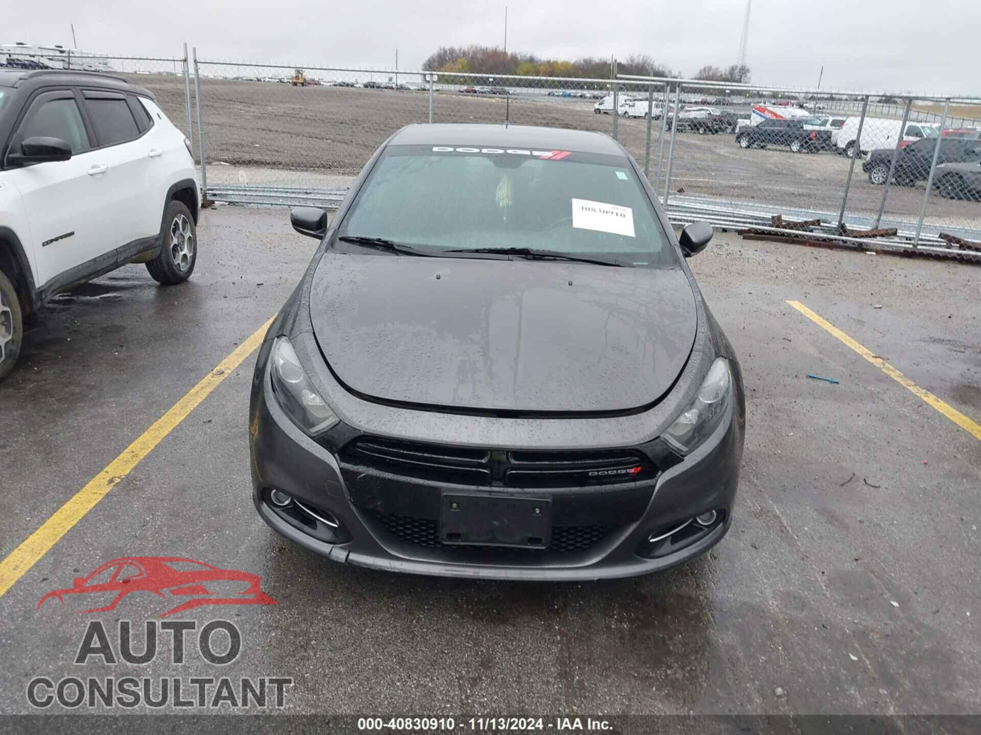 DODGE DART 2015 - 1C3CDFBBXFD242108