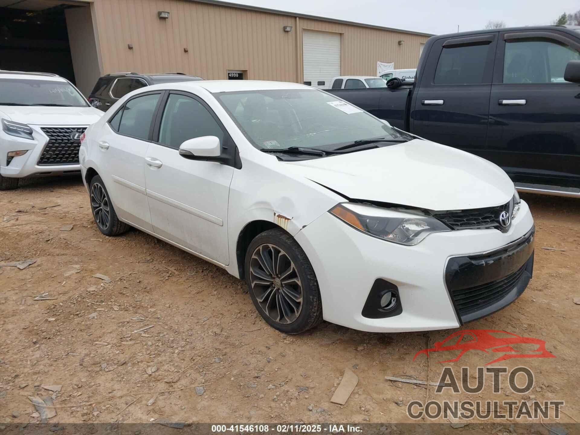 TOYOTA COROLLA 2016 - 2T1BURHEXGC729432