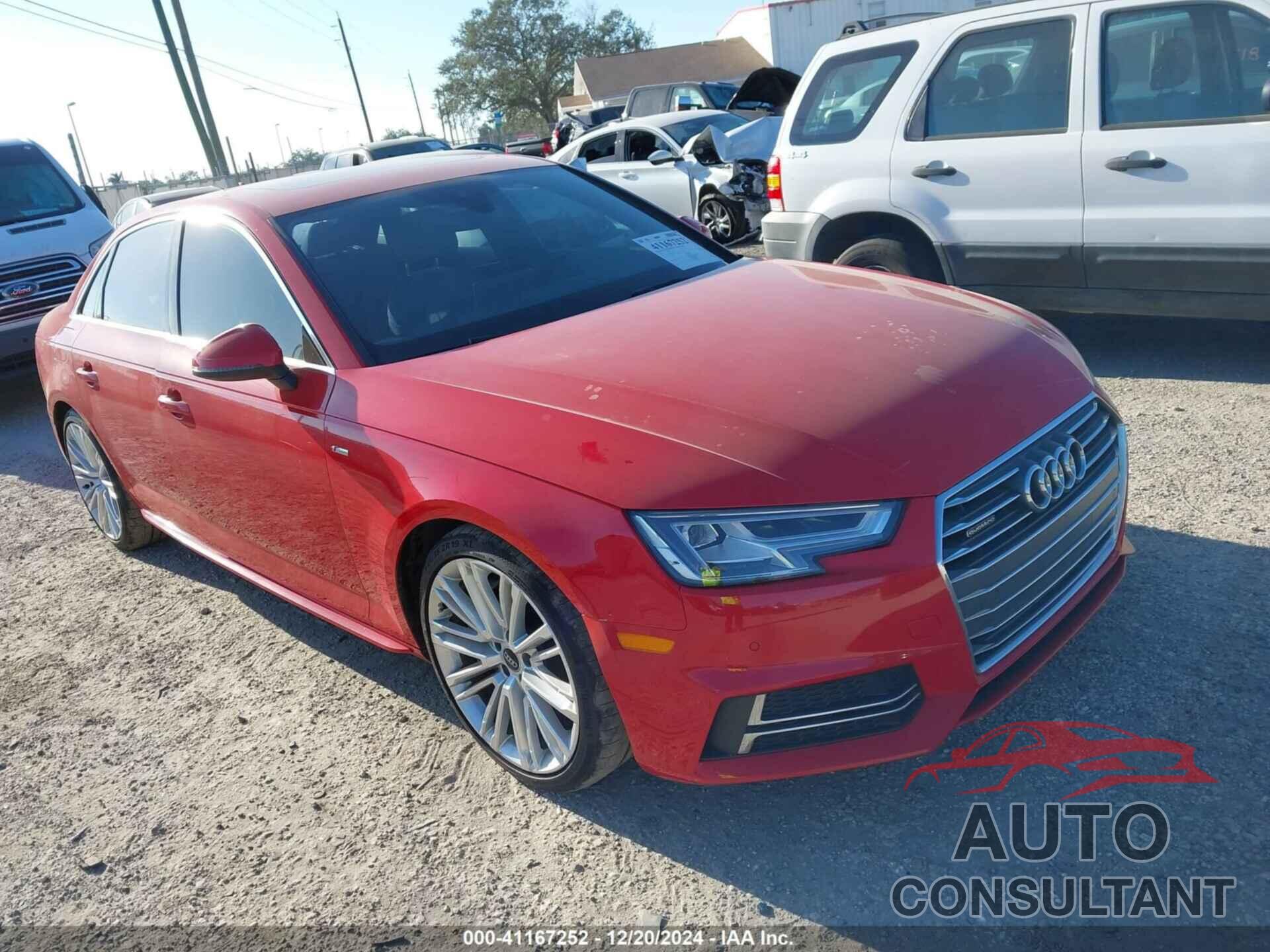 AUDI A4 2017 - WAUENAF45HN015418