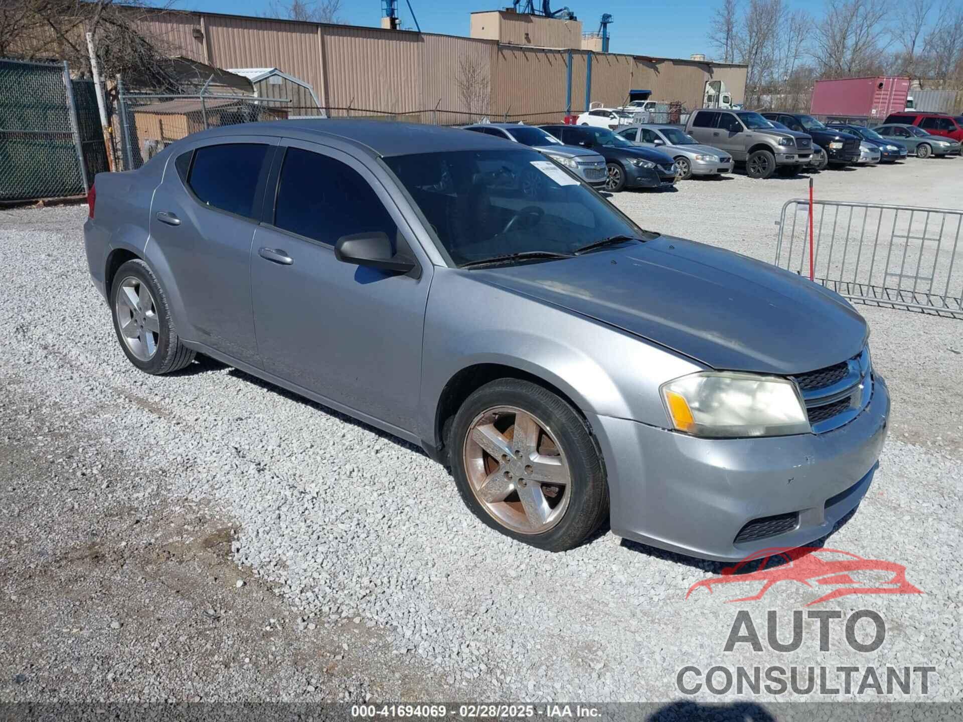 DODGE AVENGER 2013 - 1C3CDZAB0DN564492