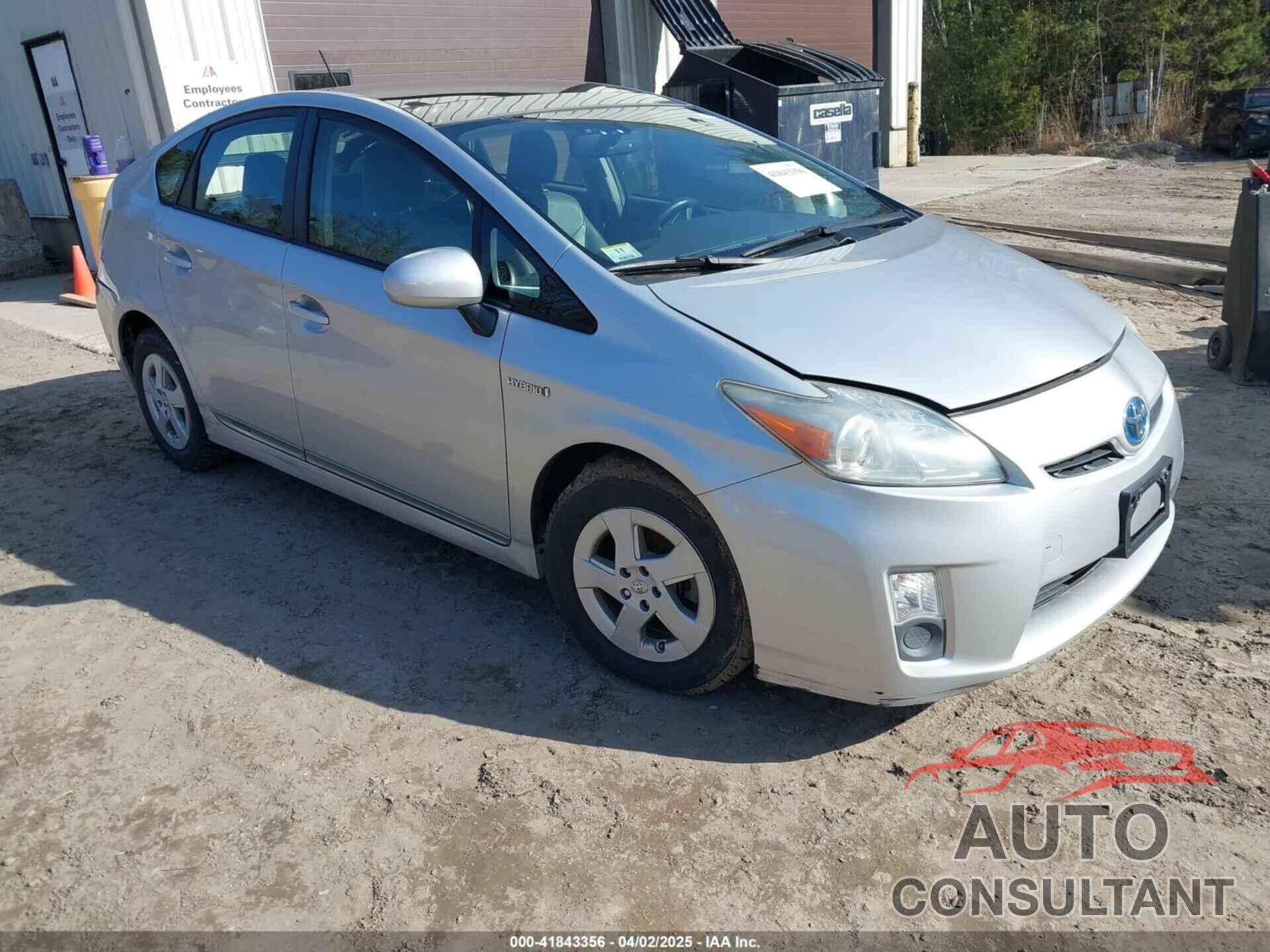 TOYOTA PRIUS 2011 - JTDKN3DU4B1392325