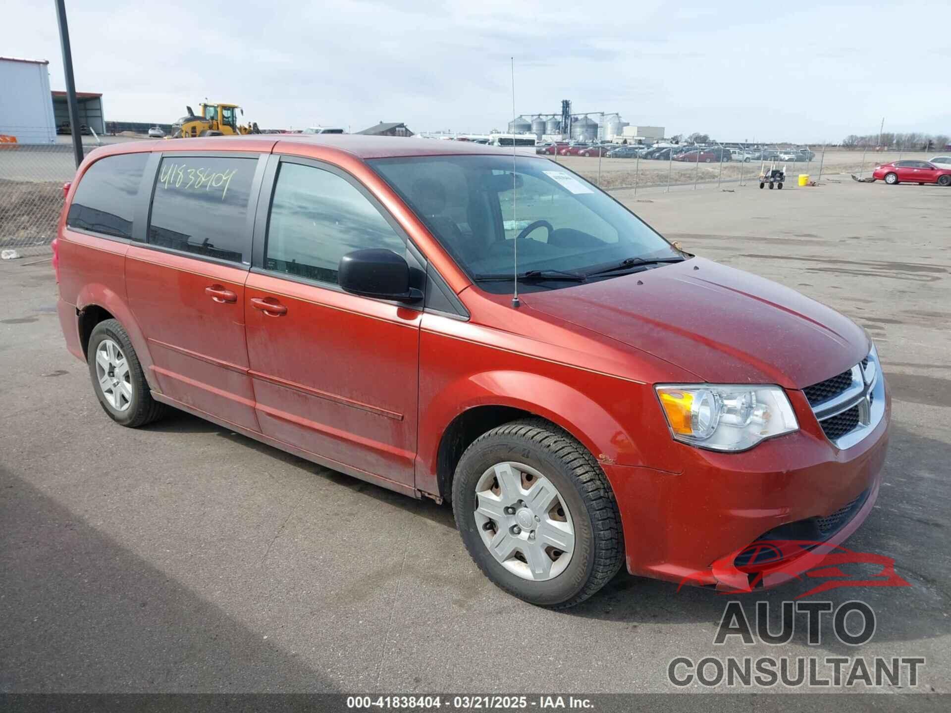 DODGE GRAND CARAVAN 2012 - 2C4RDGBGXCR218097