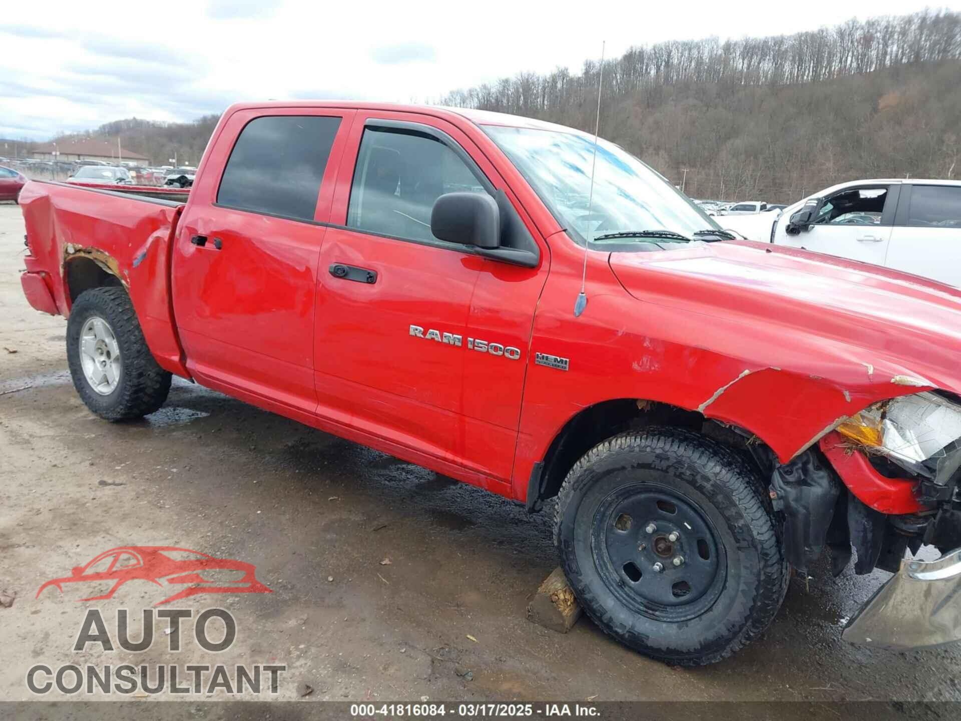DODGE RAM 1500 2012 - 1C6RD7KT3CS227372