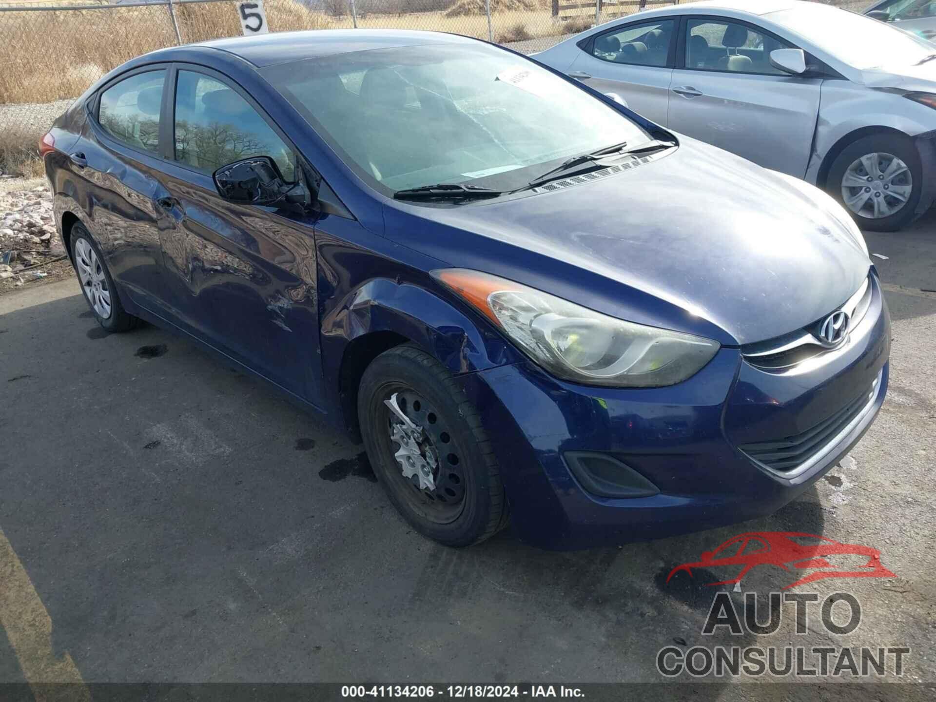 HYUNDAI ELANTRA 2012 - 5NPDH4AE5CH064232