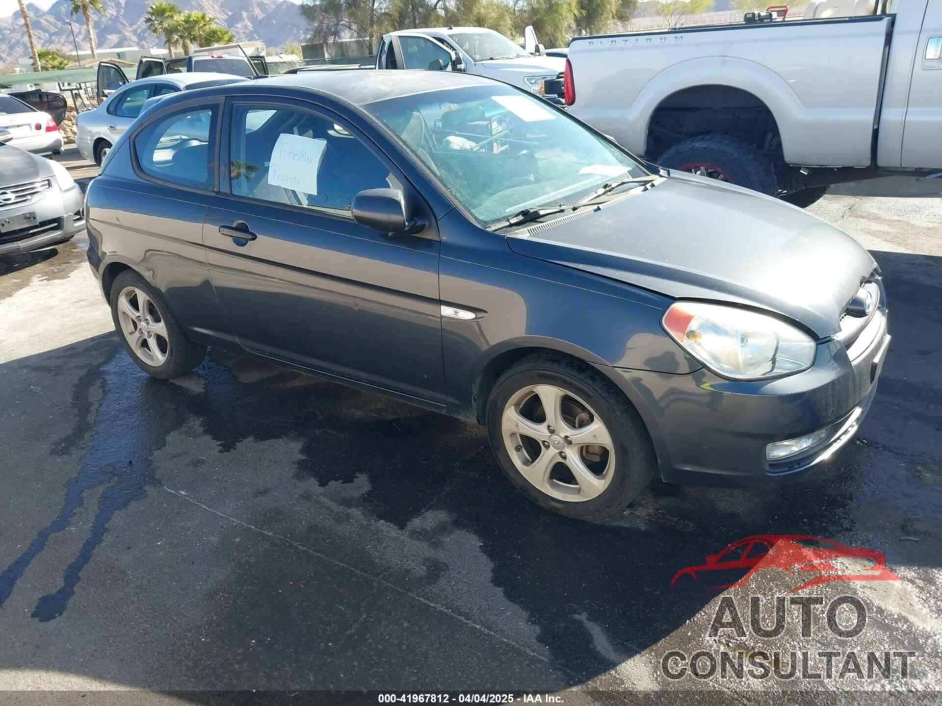 HYUNDAI ACCENT 2011 - KMHCN3AC5BU201487