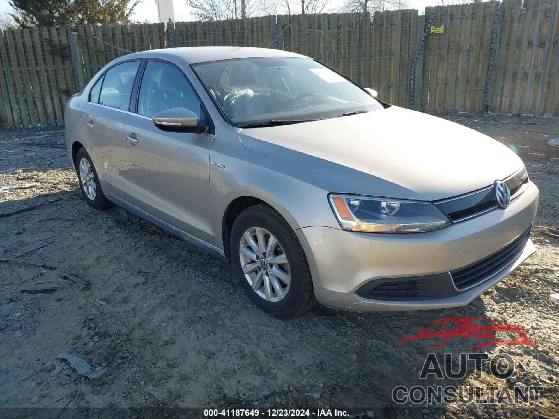 VOLKSWAGEN JETTA HYBRID 2013 - 3VW637AJ1DM308263