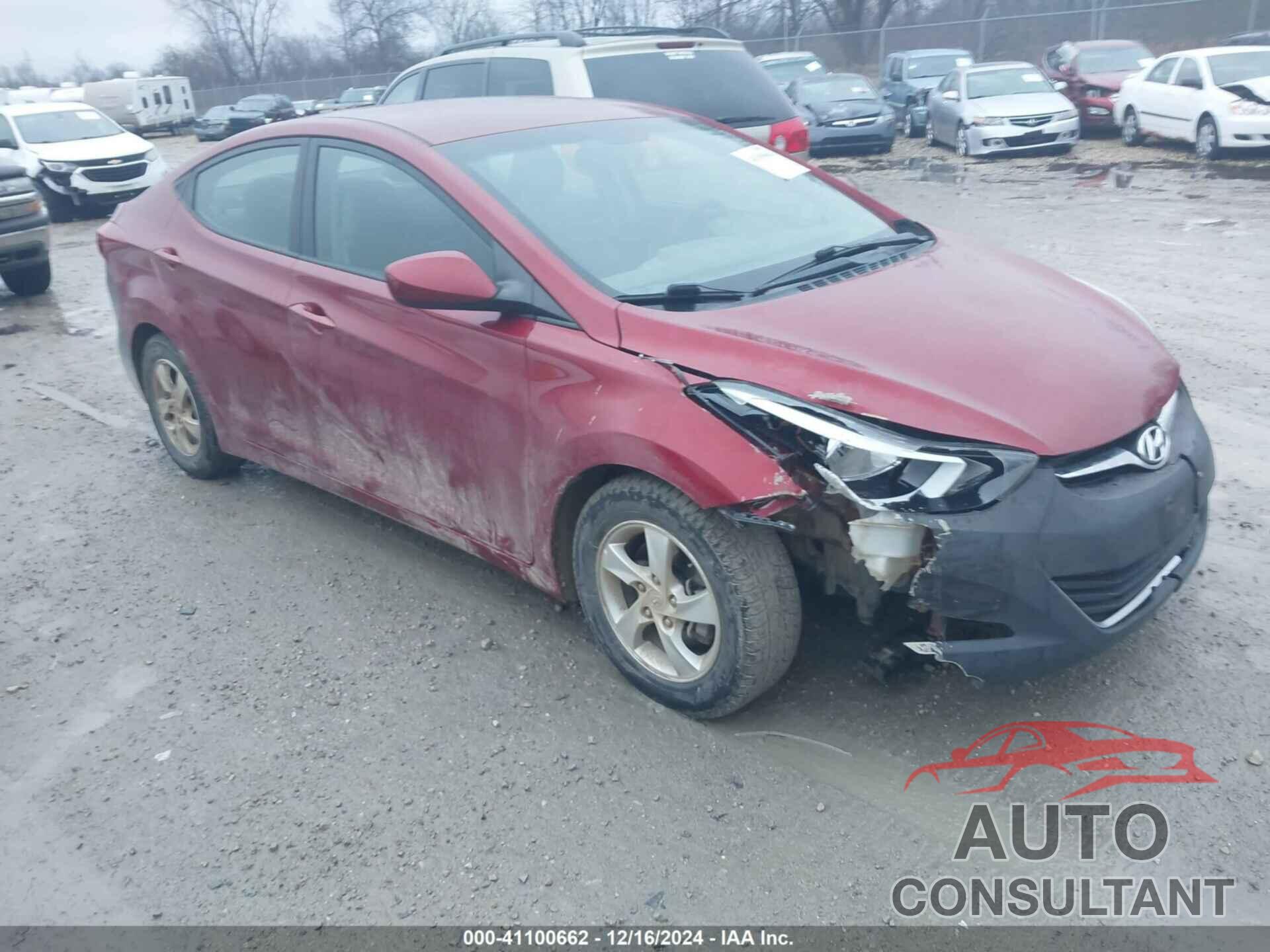 HYUNDAI ELANTRA 2014 - 5NPDH4AE2EH533926