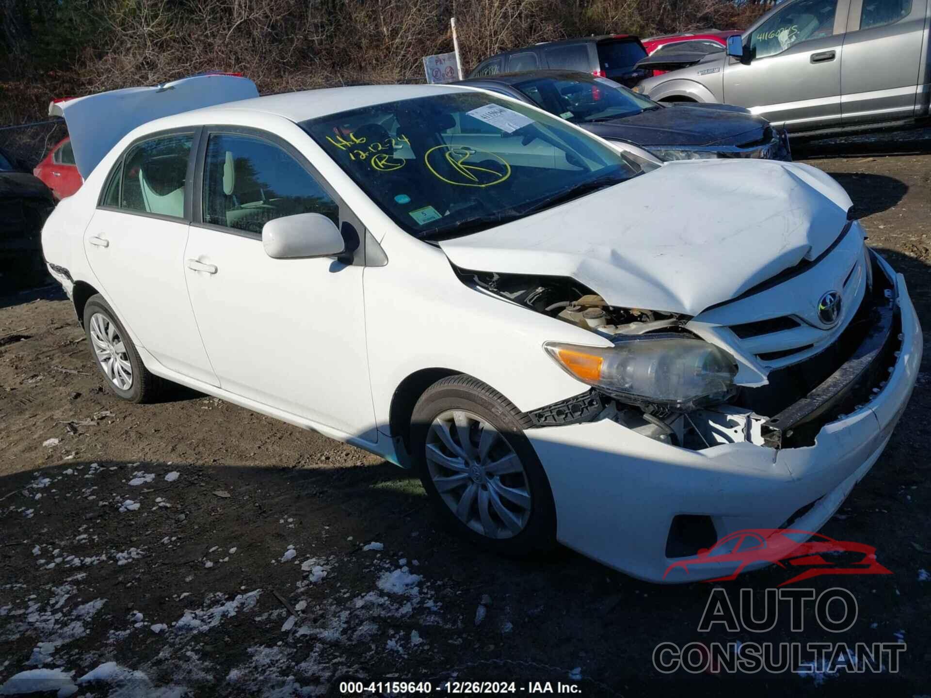 TOYOTA COROLLA 2012 - 2T1BU4EE1CC834300