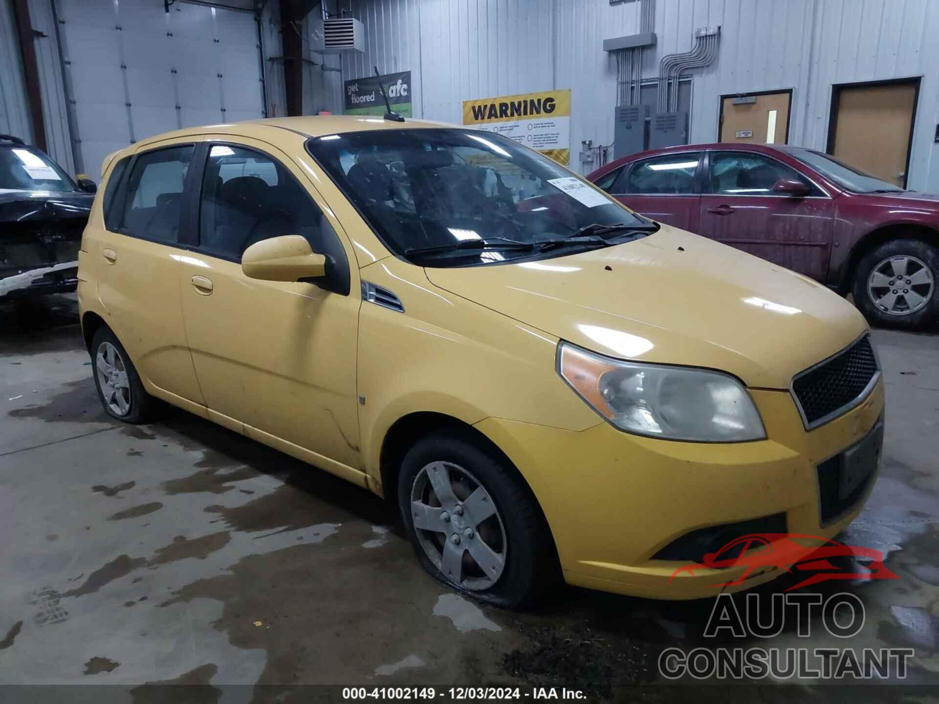 CHEVROLET AVEO 2009 - KL1TD66E59B620570