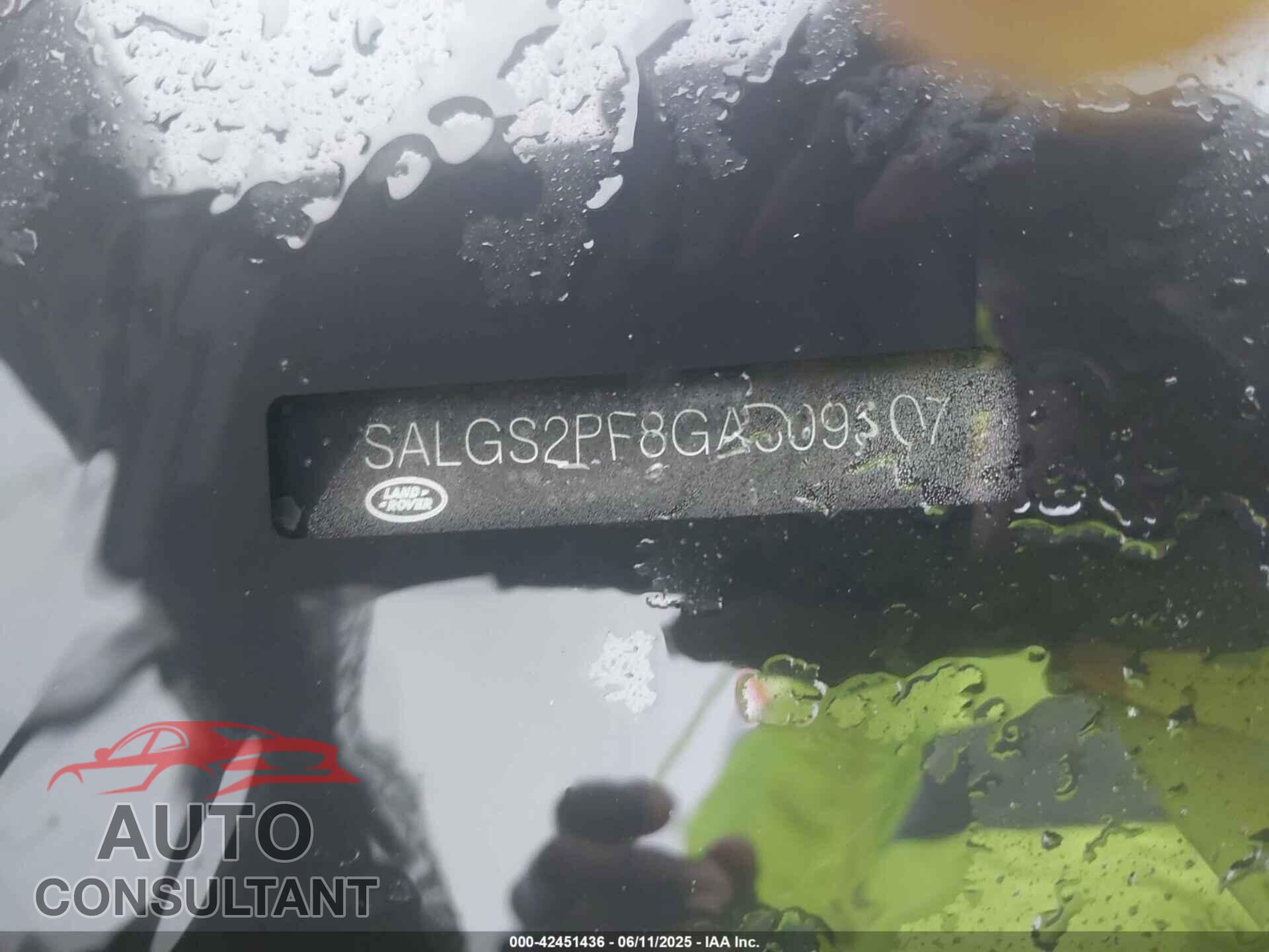 LAND ROVER RANGE ROVER 2016 - SALGS2PF8GA309307