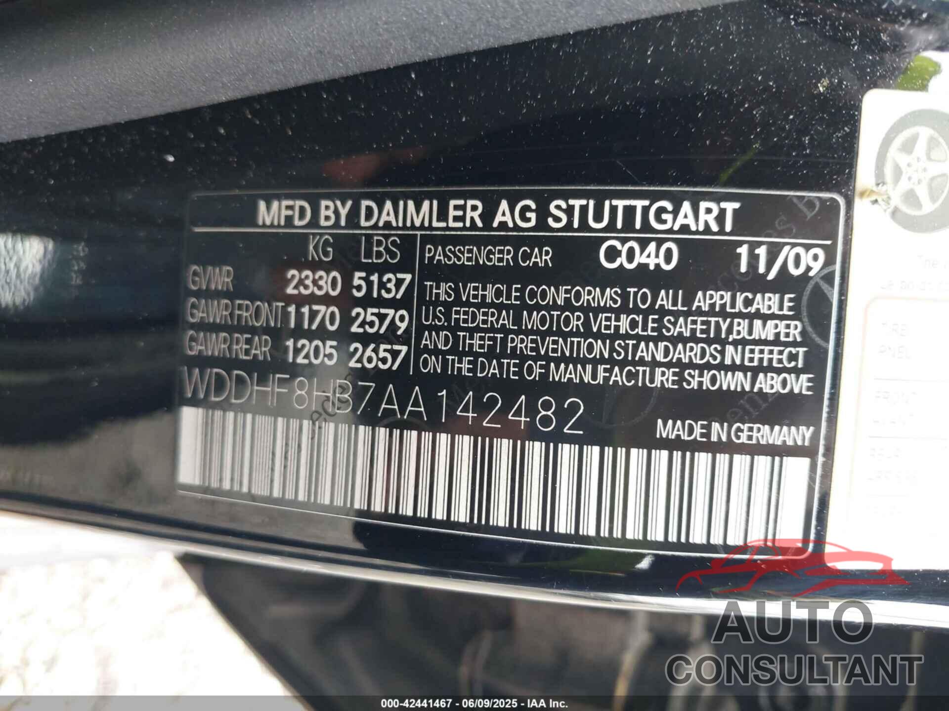 MERCEDES-BENZ E 350 2010 - WDDHF8HB7AA142482