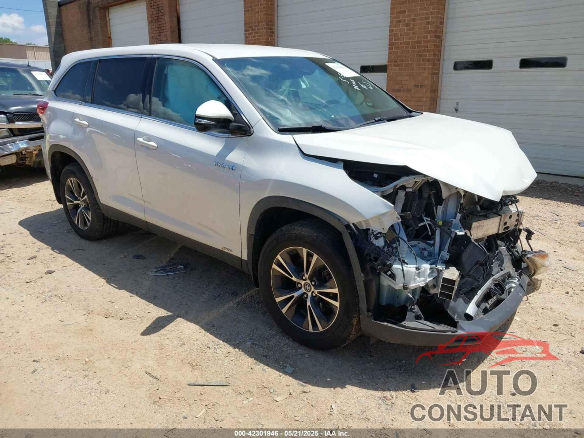 TOYOTA HIGHLANDER HYBRID 2019 - 5TDBGRFH6KS070611