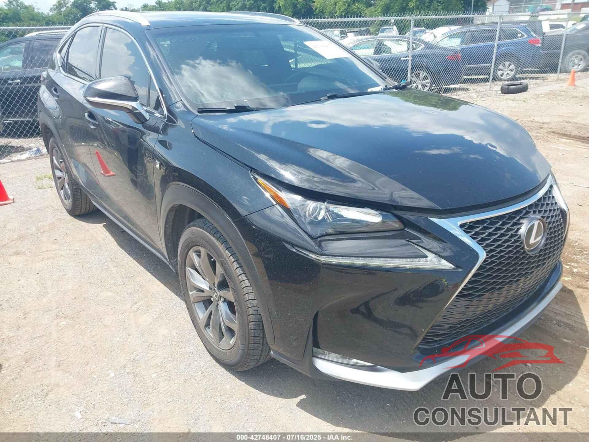 LEXUS NX 200T 2015 - JTJYARBZ3F2005039
