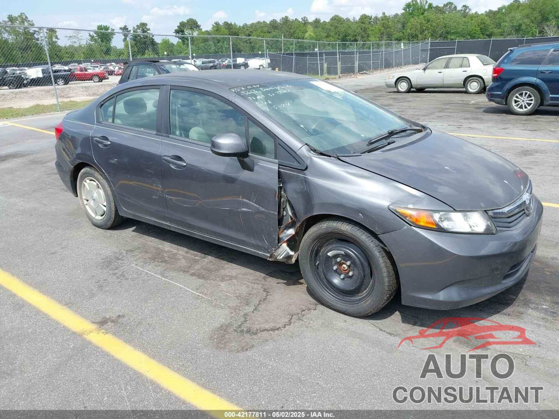 HONDA CIVIC 2012 - 2HGFB2F62CH322653
