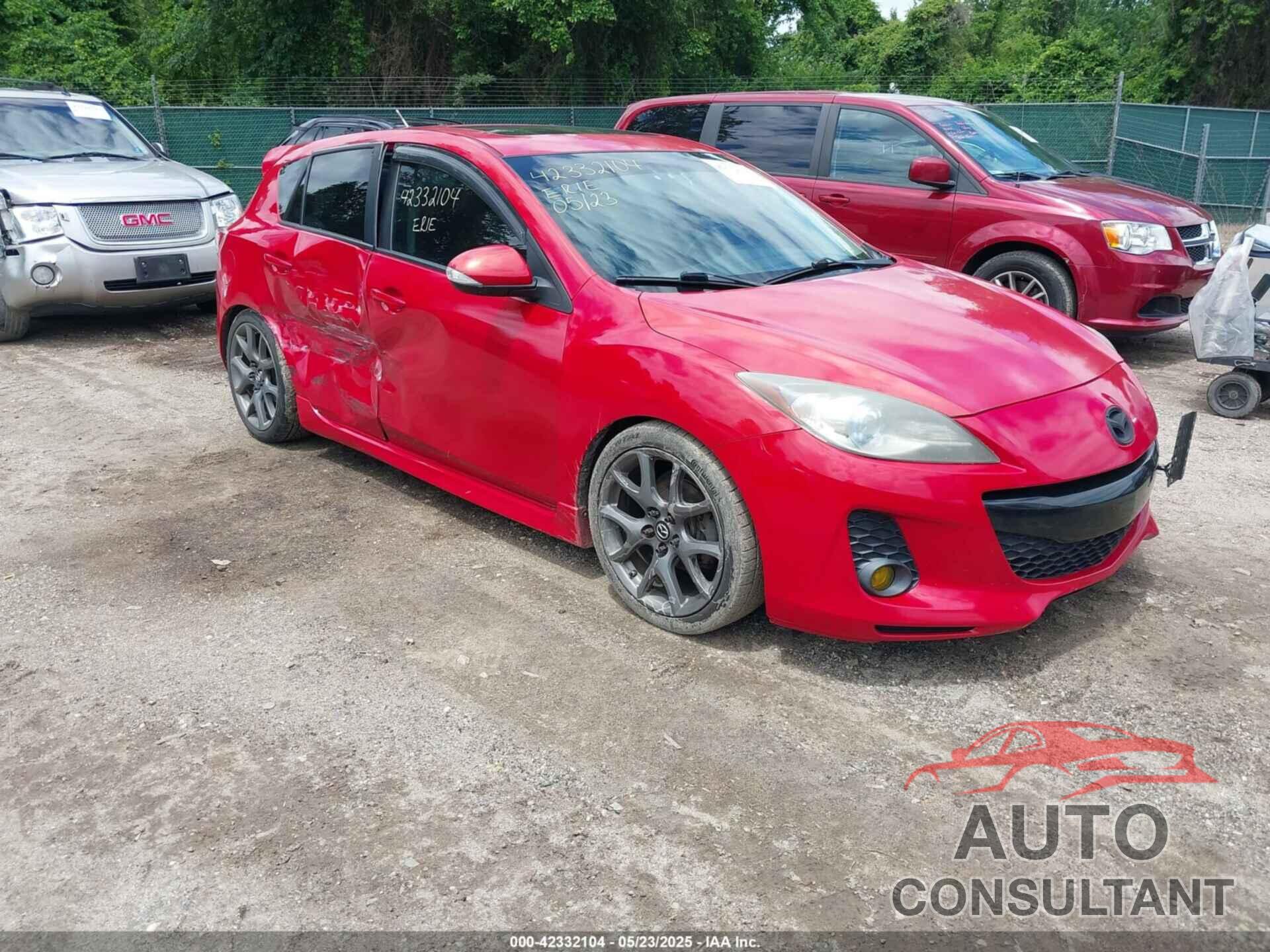 MAZDA MAZDA3 2013 - JM1BL1MP2D1742591