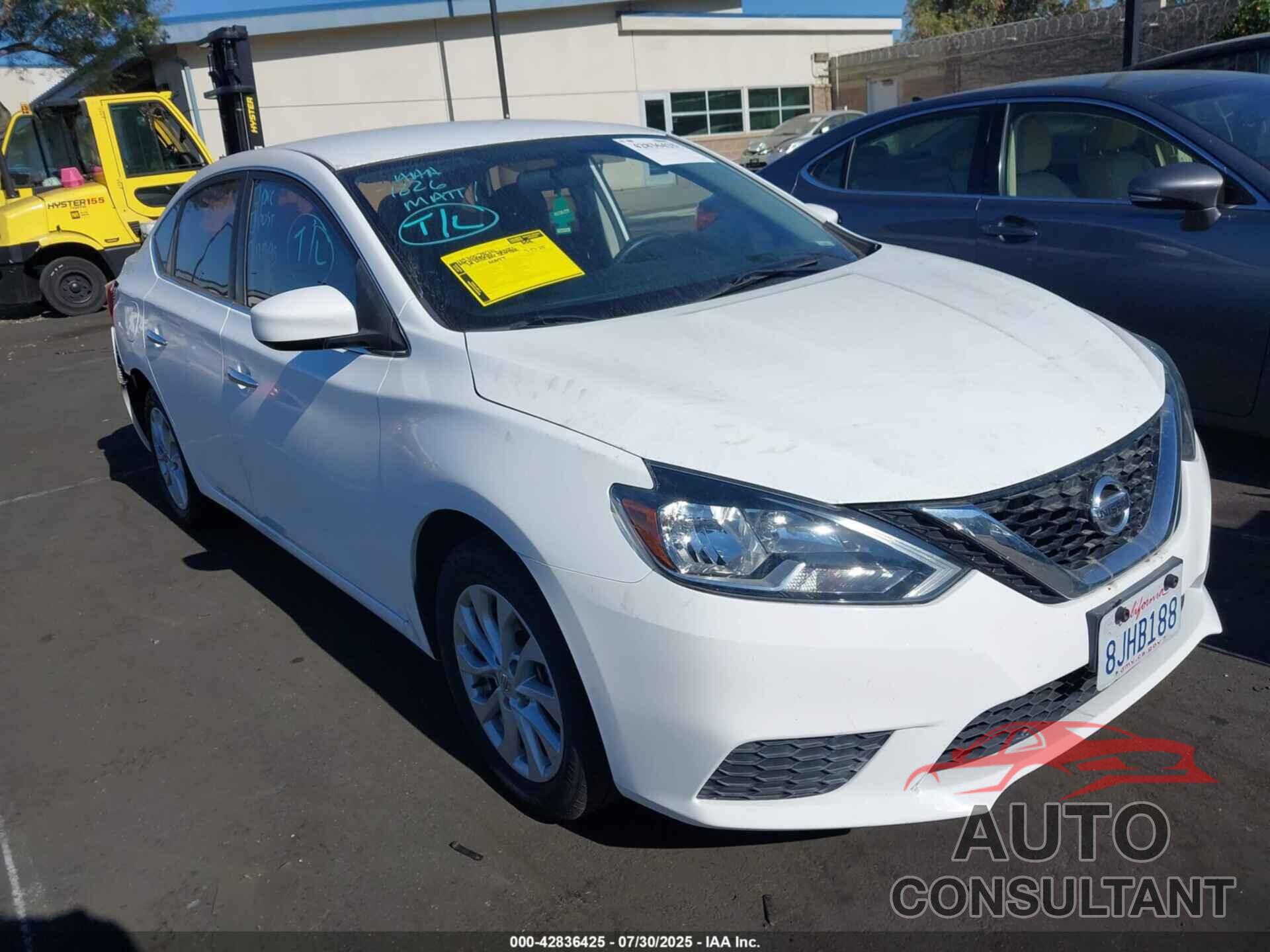 NISSAN SENTRA 2019 - 3N1AB7AP2KY342354