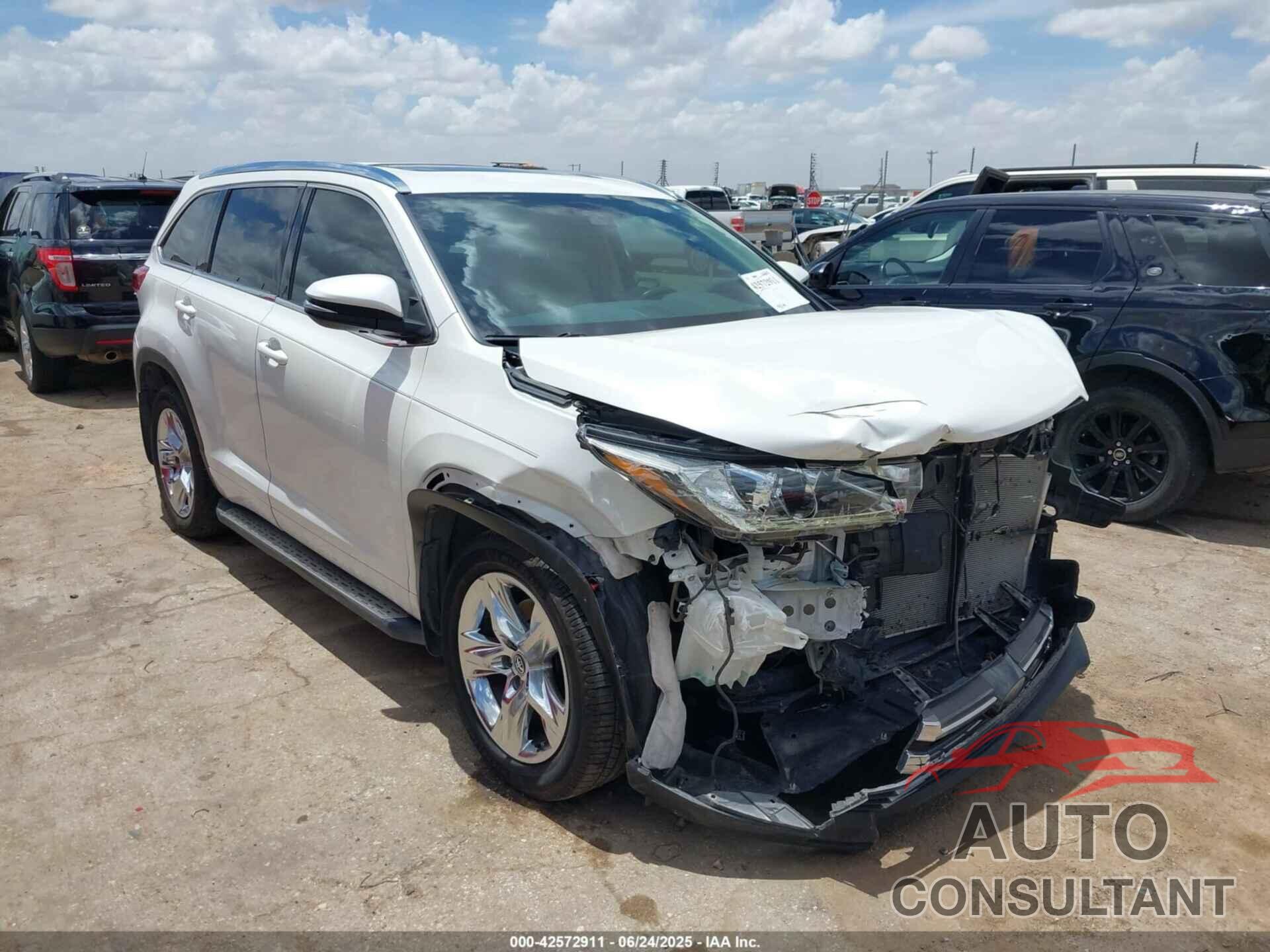 TOYOTA HIGHLANDER 2018 - 5TDYZRFH7JS251428