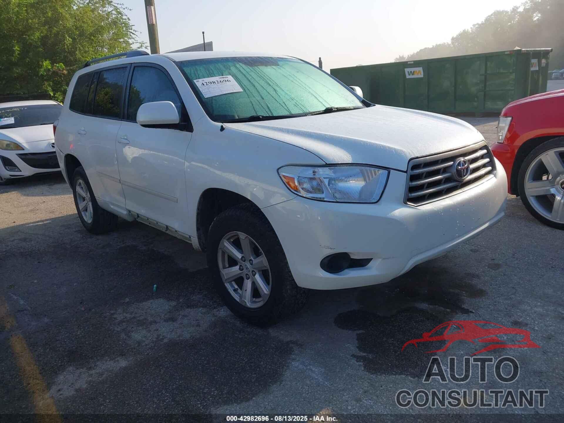 TOYOTA HIGHLANDER 2010 - 5TDZK3EH5AS022043