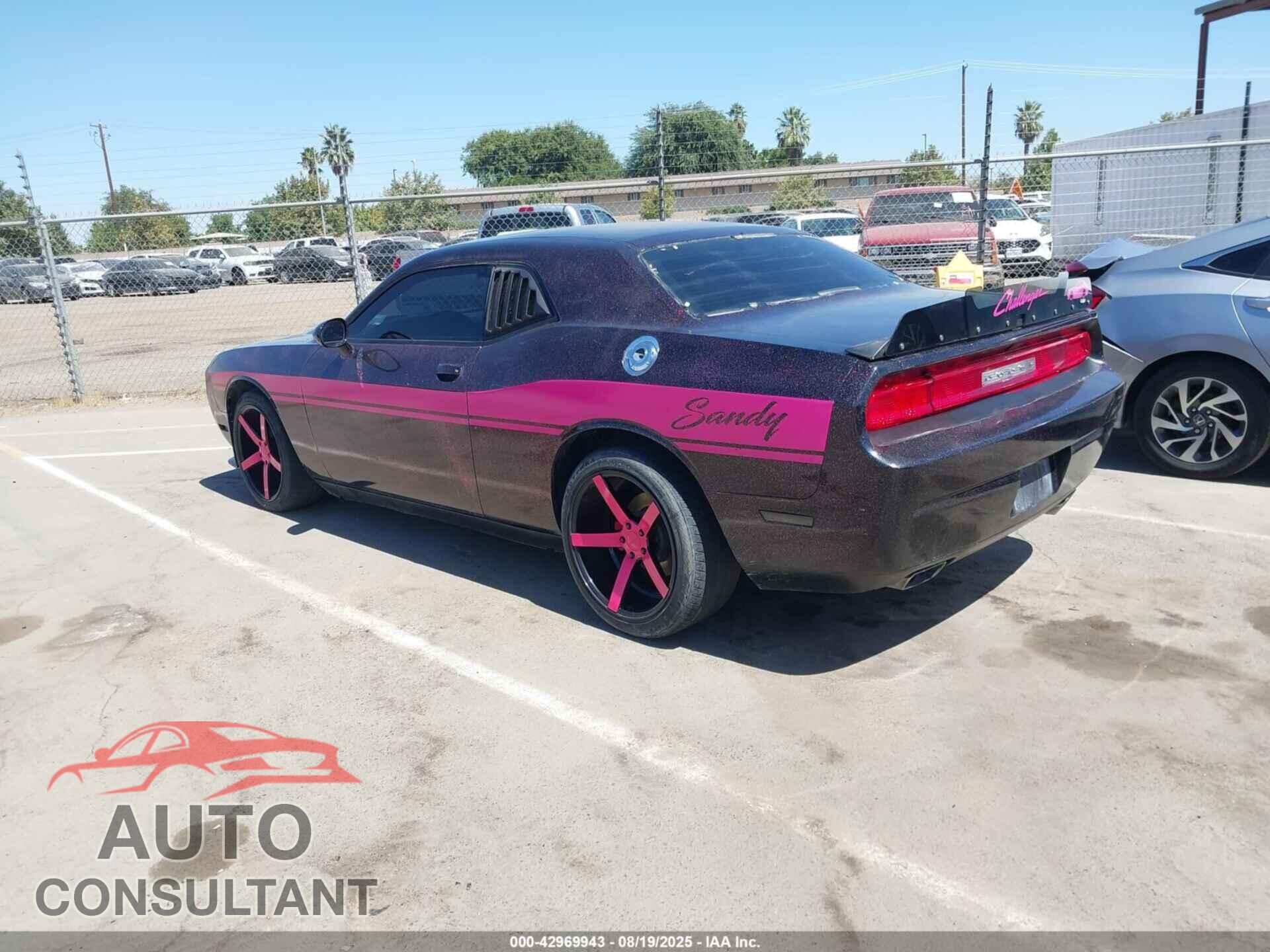 DODGE CHALLENGER 2012 - 2C3CDYAG9CH290903