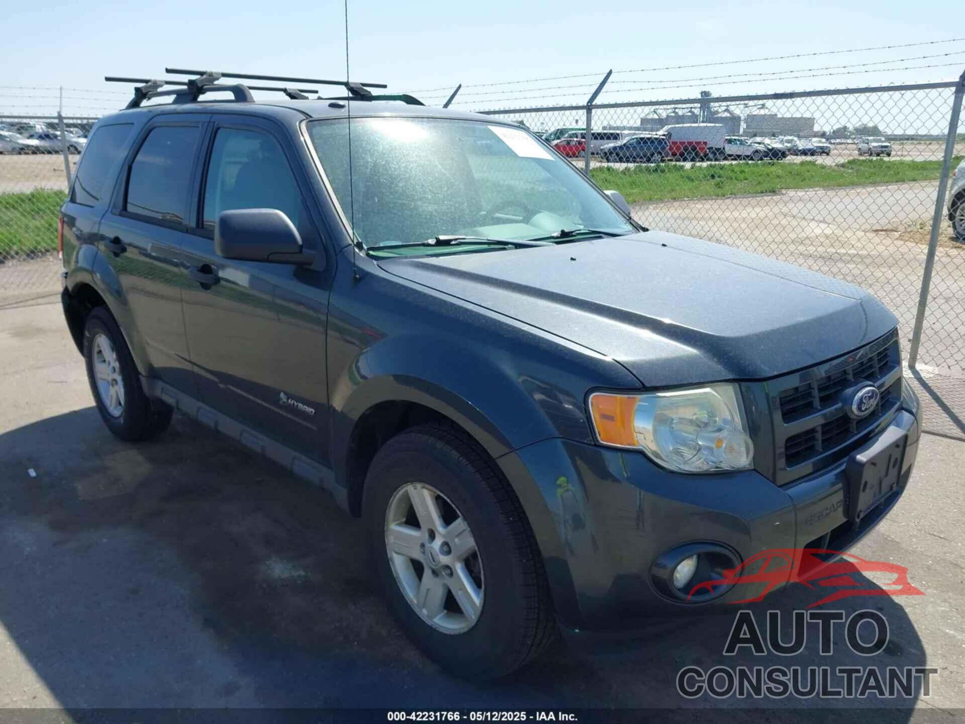 FORD ESCAPE HYBRID 2010 - 1FMCU5K30AKD07336