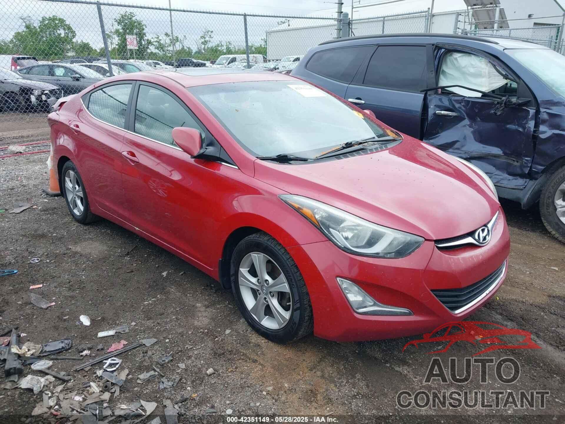 HYUNDAI ELANTRA 2016 - KMHDH4AE0GU479658