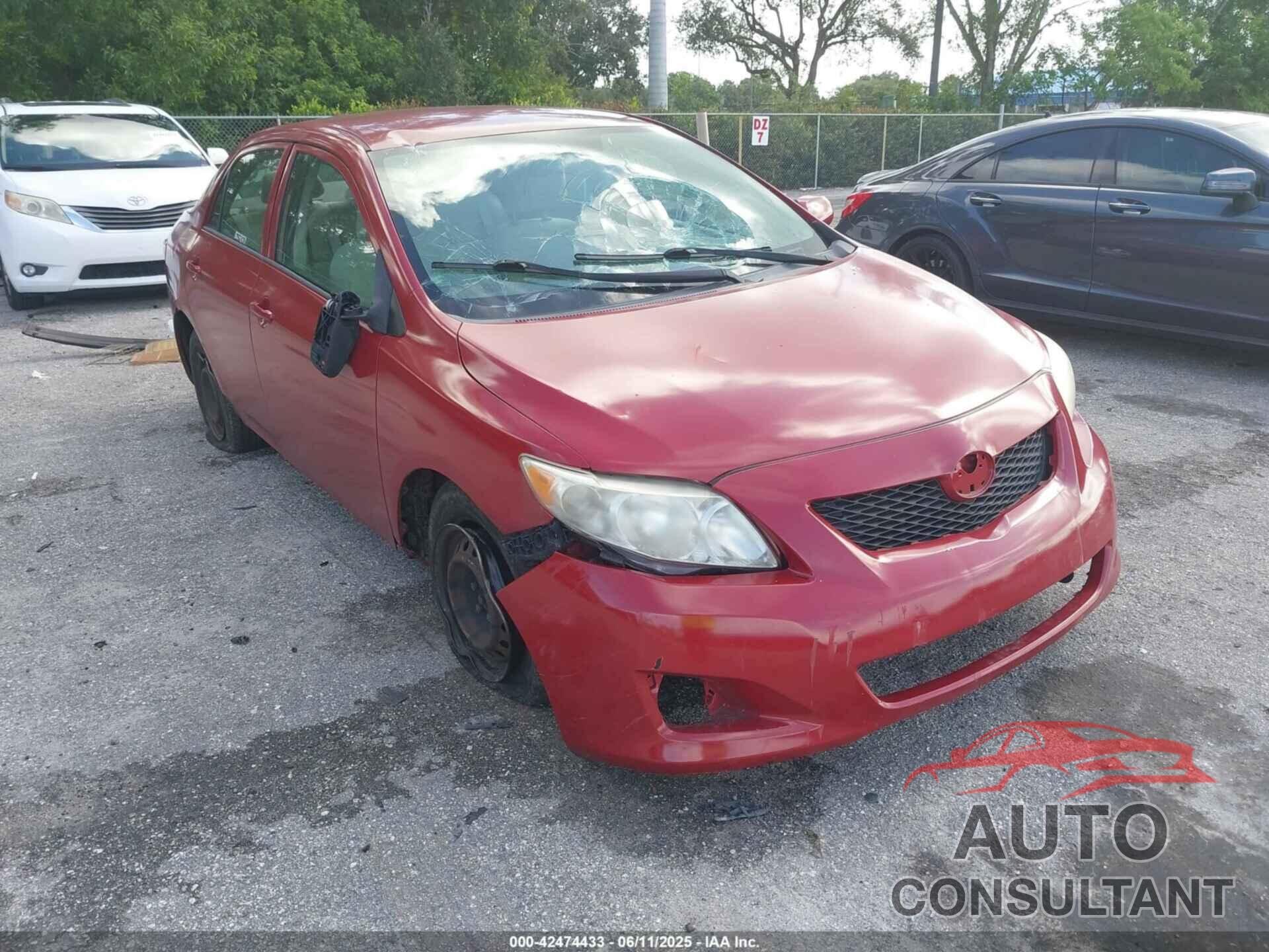 TOYOTA COROLLA 2009 - 2T1BU40E19C148631